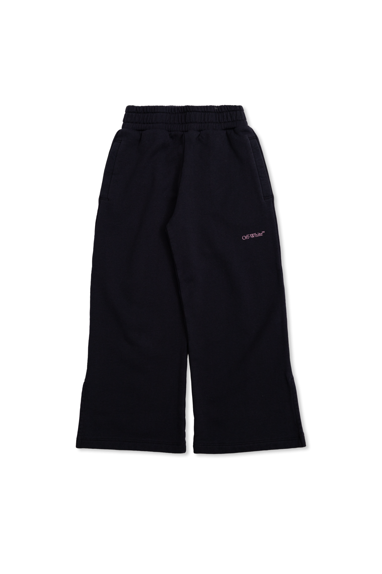 Off-White Kids Spodnie Dresowe Z Nadrukowanym Logo, Unisex, Granatowy