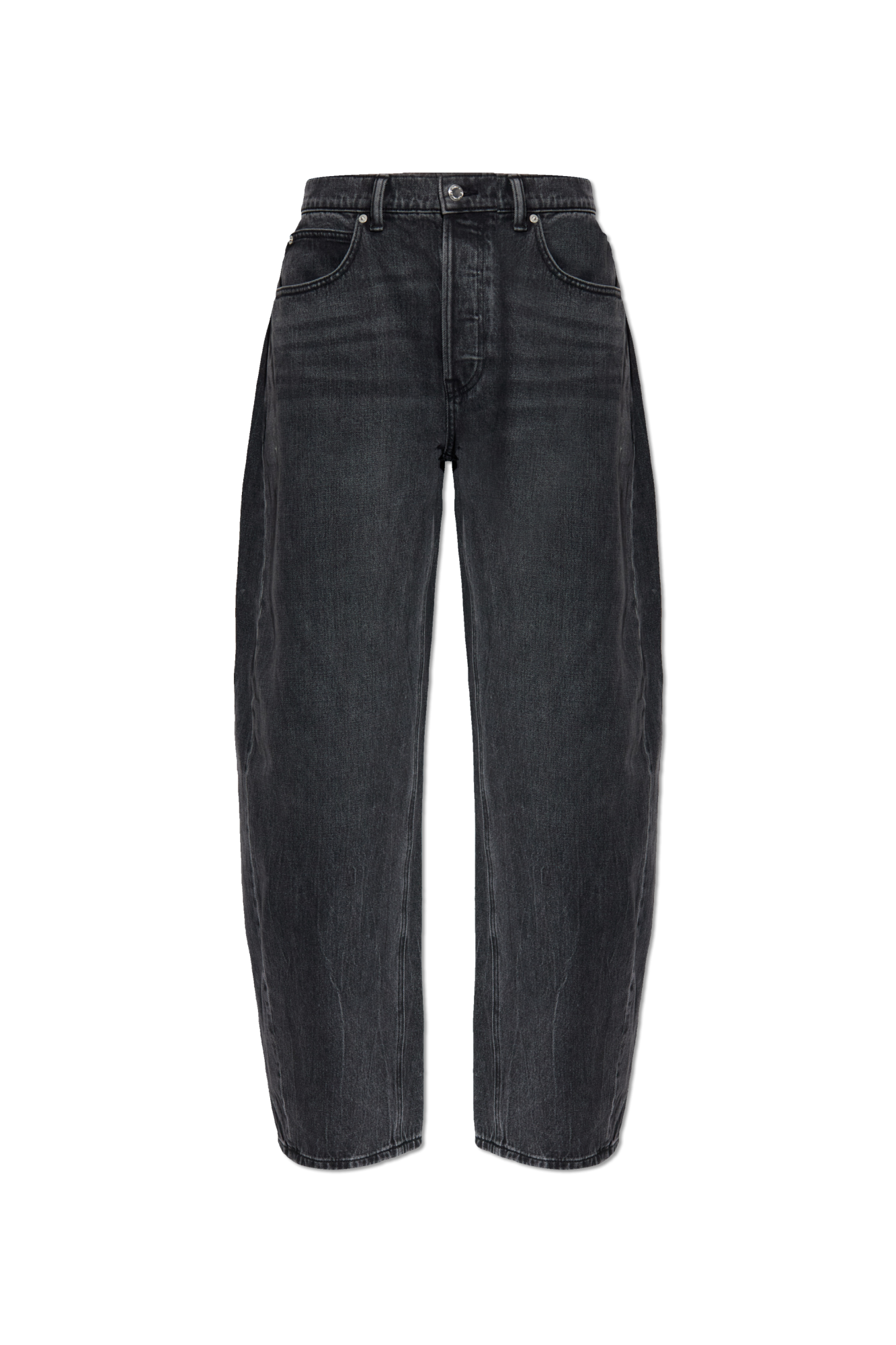 Alexander Wang Jeansy Z Szerokimi Nogawkami, Kobiety, Czarny