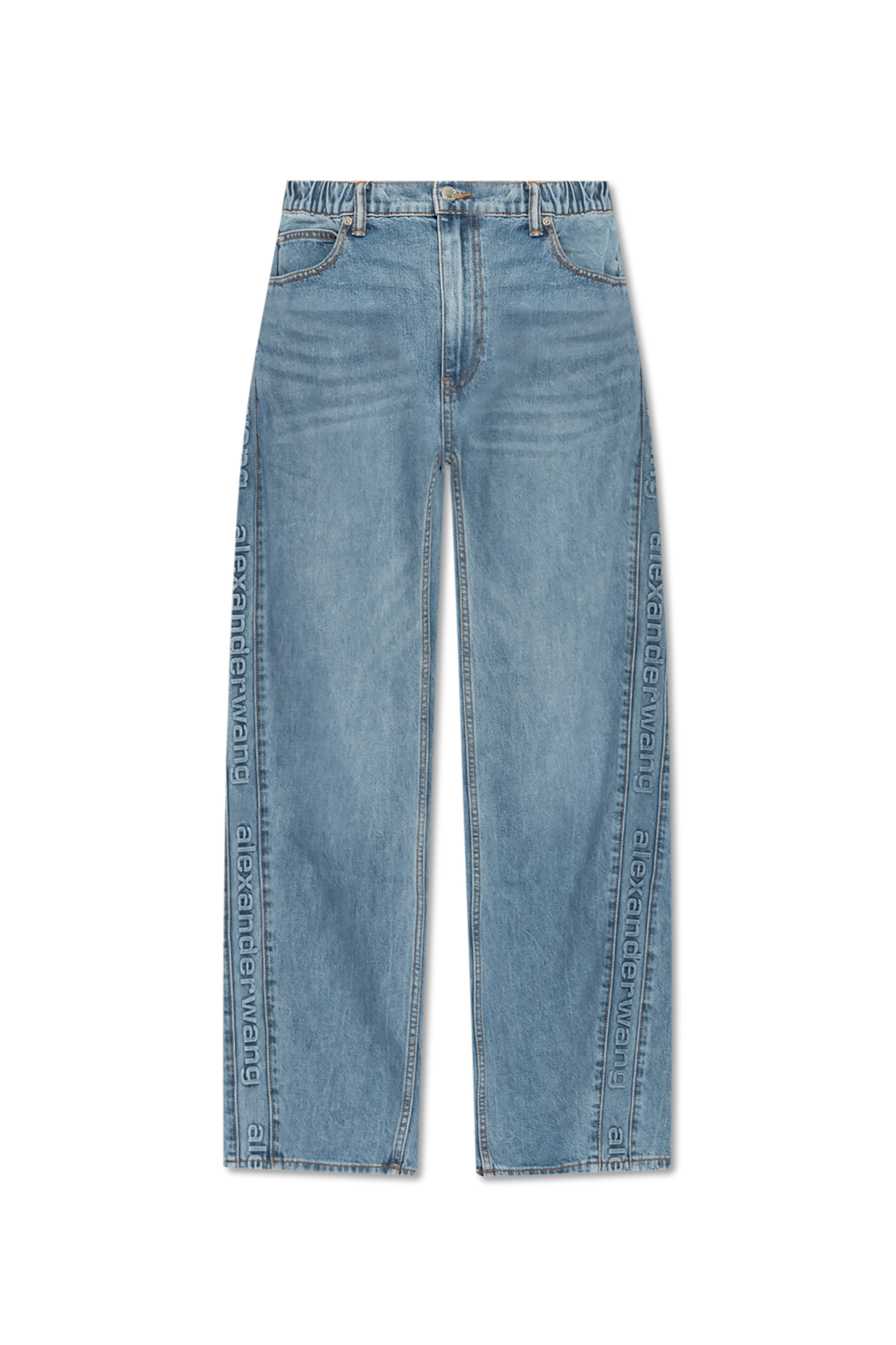 Alexander Wang Jeansy Z Szerokimi Nogawkami, Kobiety, Niebieski