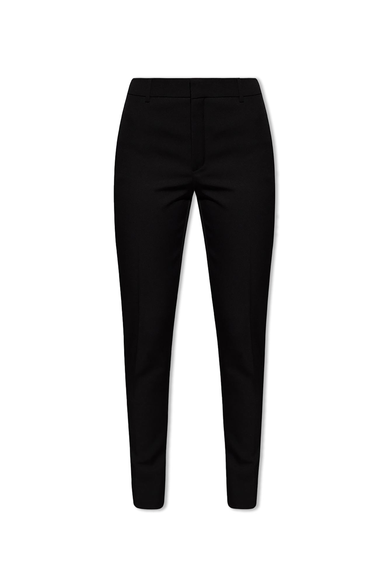 Saint Laurent Spodnie Z Lampasami, Kobiety, Czarny