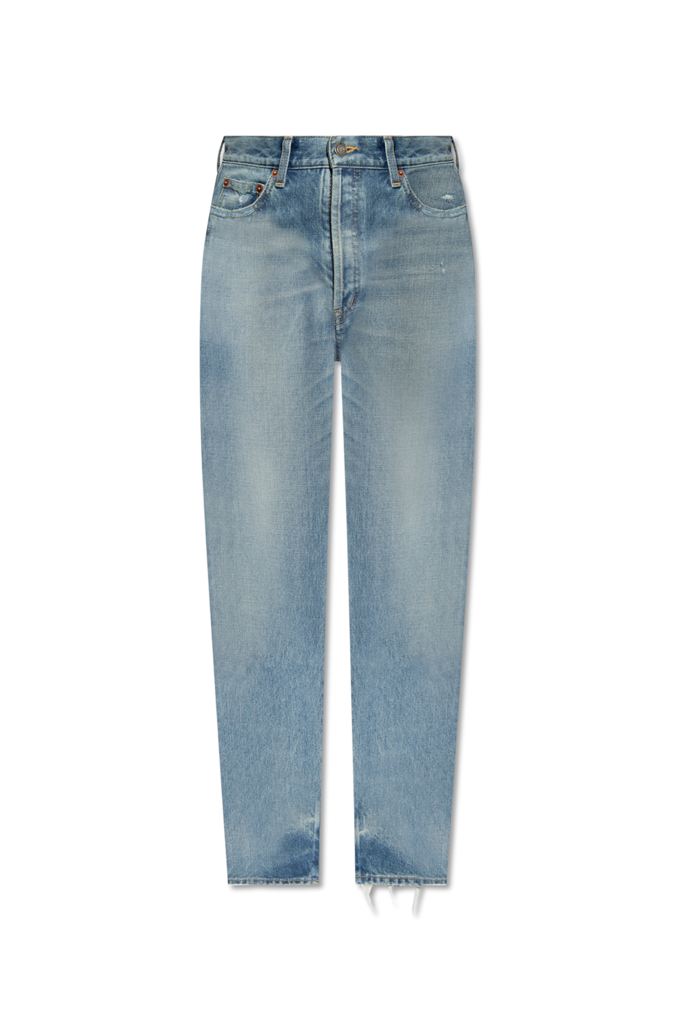 Saint Laurent Jeansy Ze Zwężanymi Nogawkami, Kobiety, Niebieski