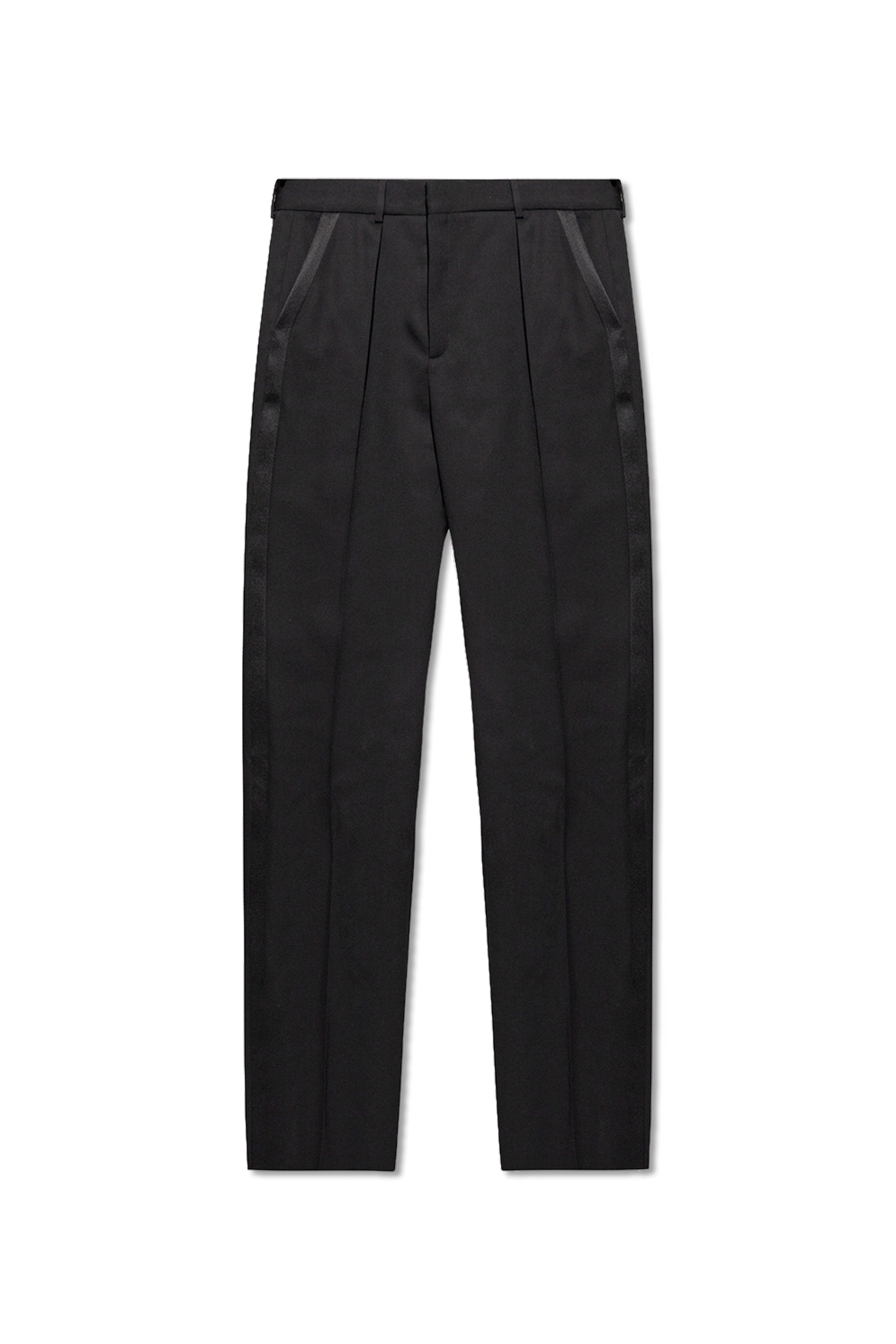 Saint Laurent Spodnie Smokingowe, Mężczyźni, Czarny