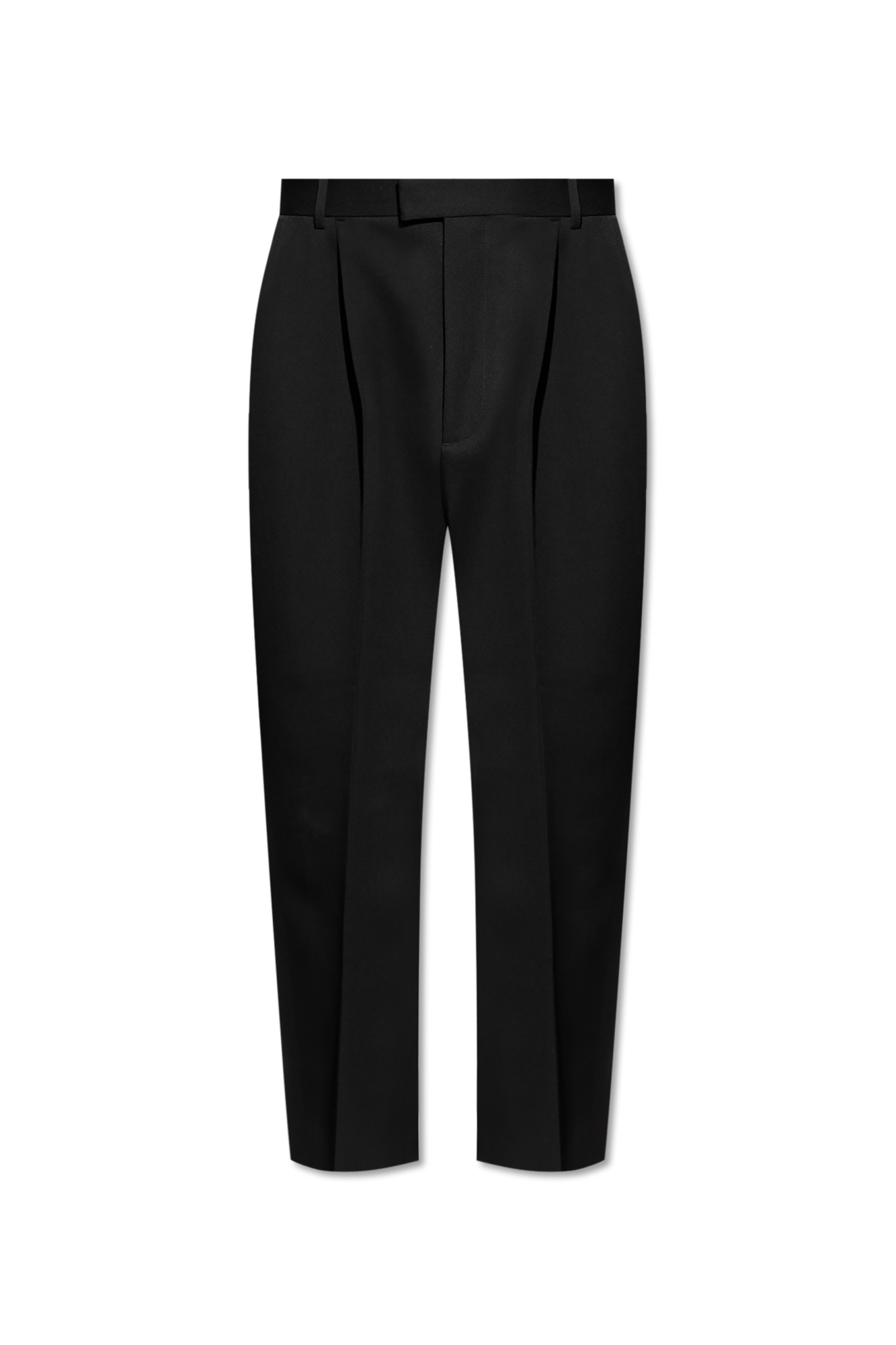 Bottega Veneta Spodnie W Kant, Mężczyźni, Czarny