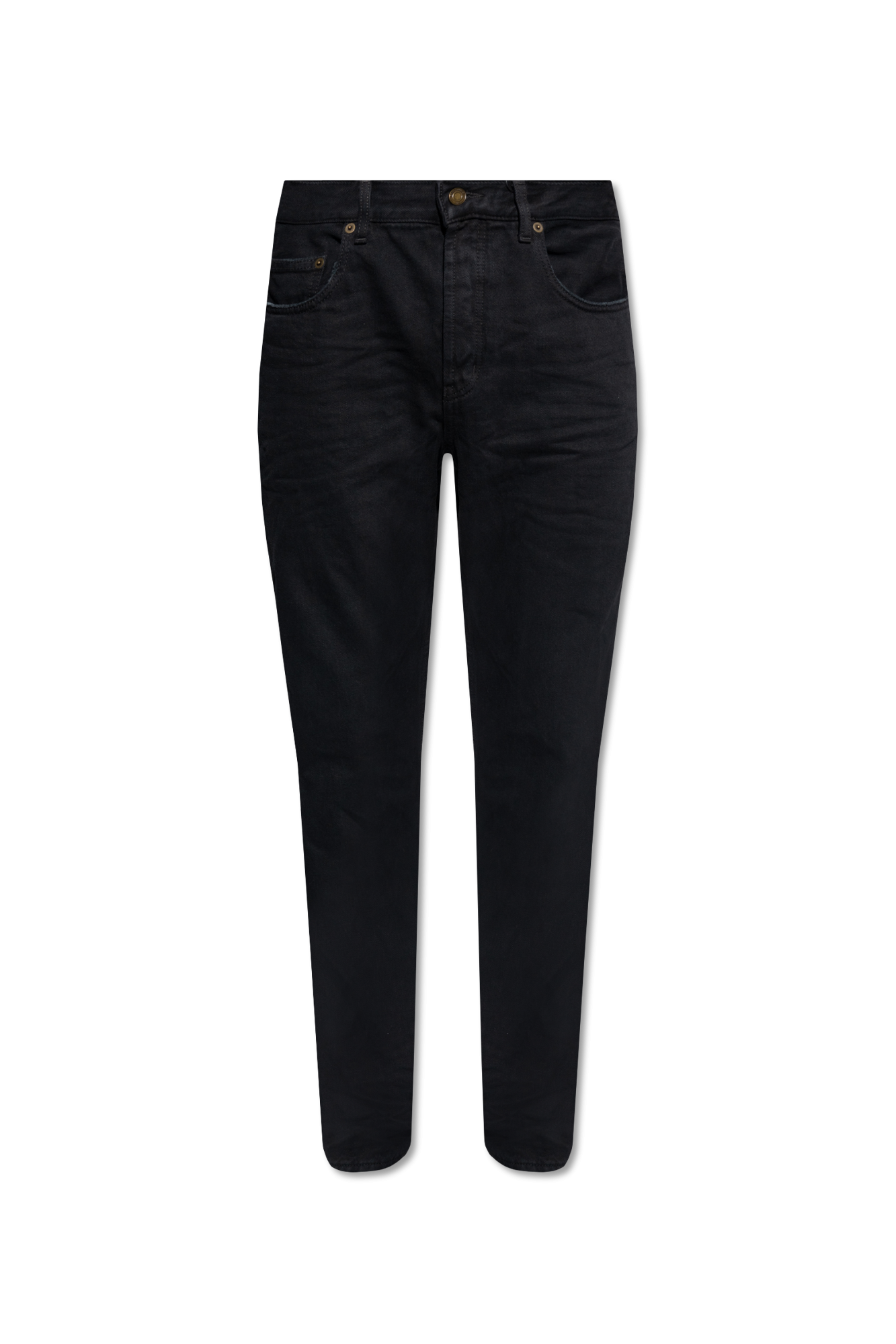Saint Laurent Jeansy Typu ‘baggy’, Mężczyźni, Czarny