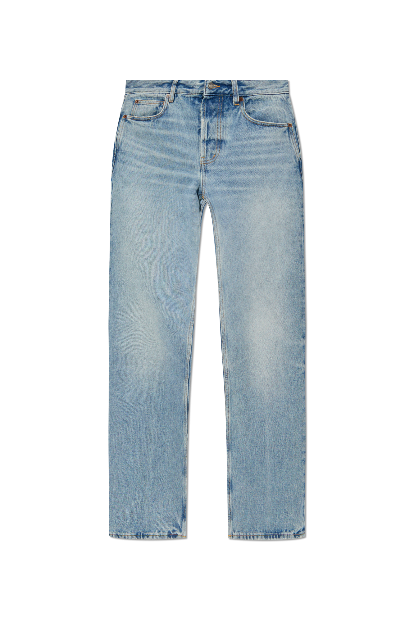 Saint Laurent Jeansy Z Efektem `vintage`, Kobiety, Niebieski