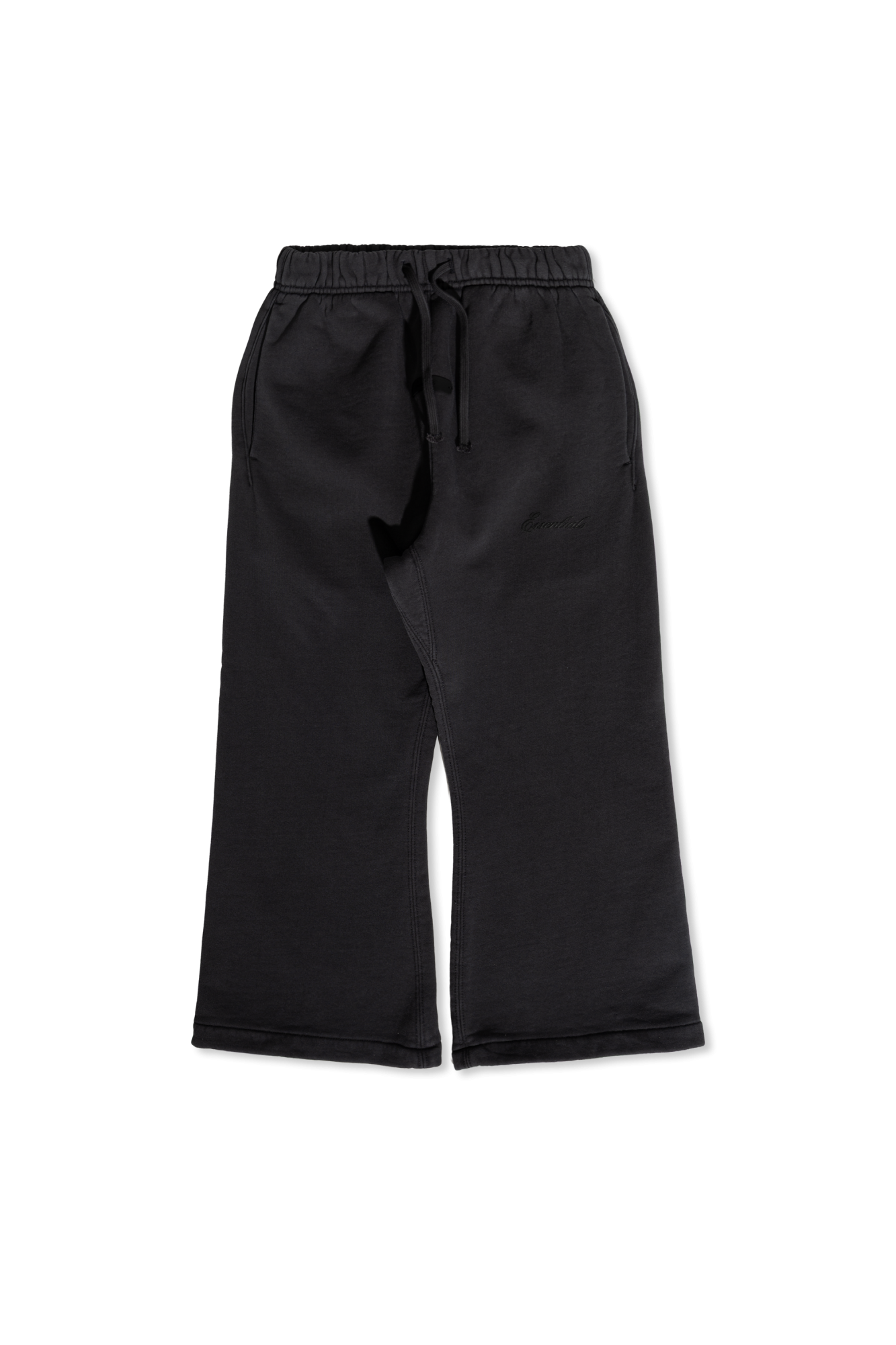Fear Of God Essentials Kids Spodnie Dresowe Z Szerokimi Nogawkami, Unisex, Czarny