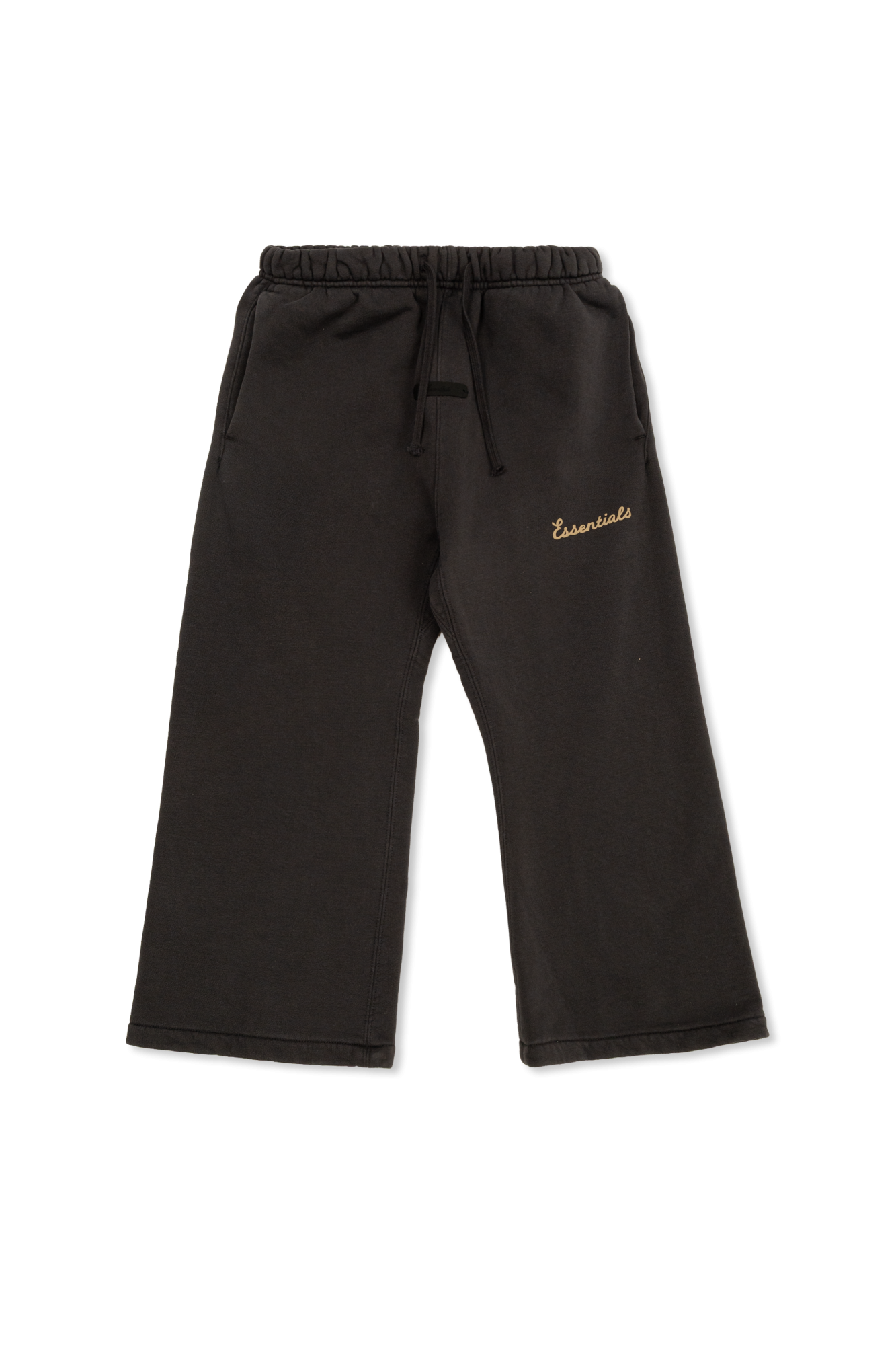 Fear Of God Essentials Kids Spodnie Dresowe Z Szerokimi Nogawkami, Unisex, Czarny