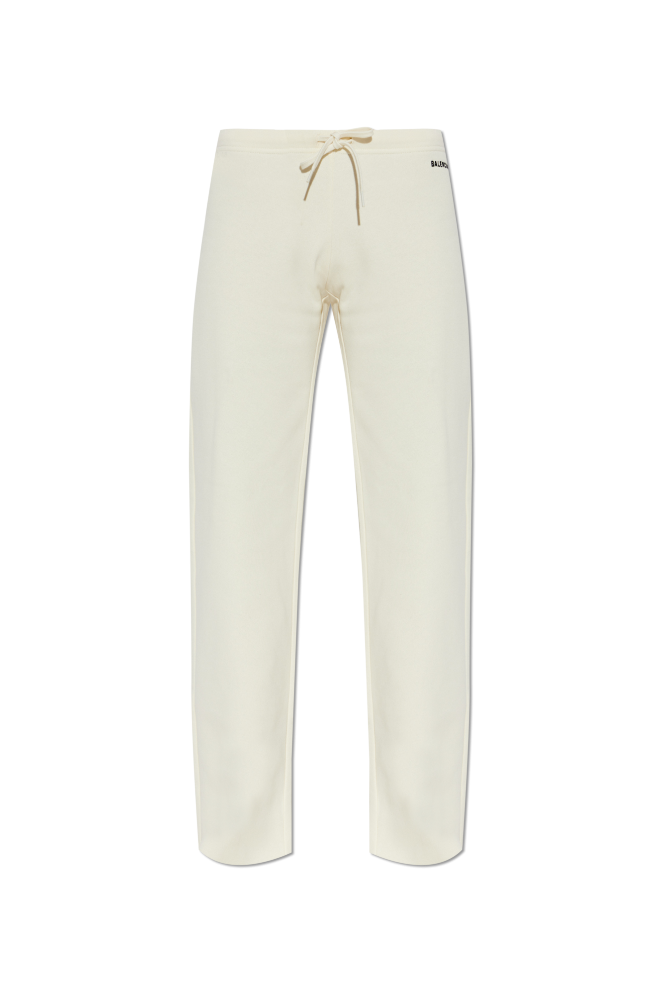 Balenciaga Spodnie Dresowe Z Wyszytym Logo, Kobiety, Kremowy