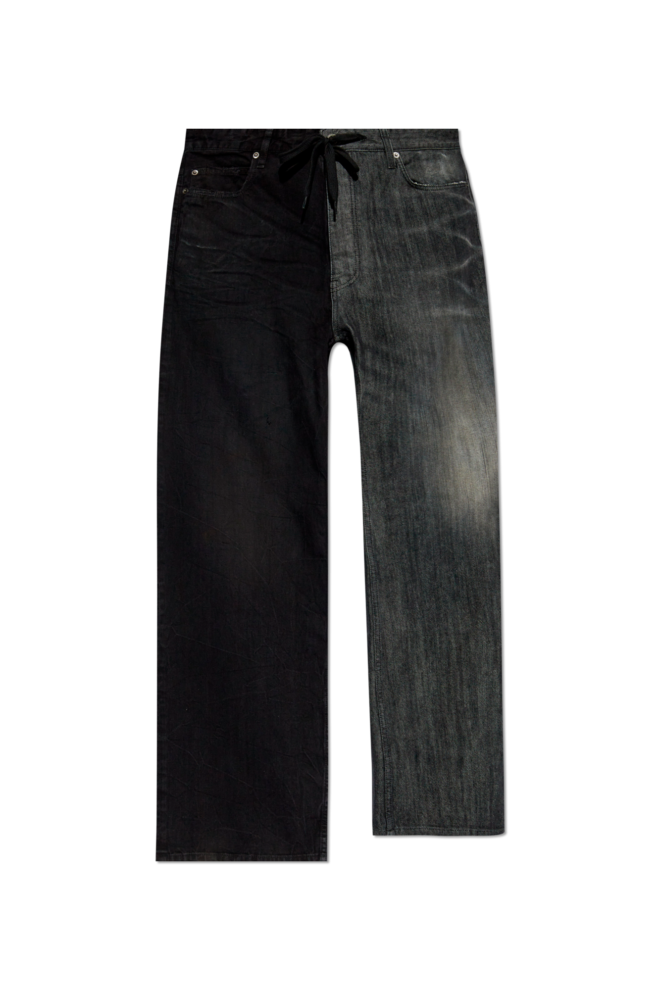 Balenciaga Jeansy Z Szerokimi Nogawkami, Mężczyźni, Czarny