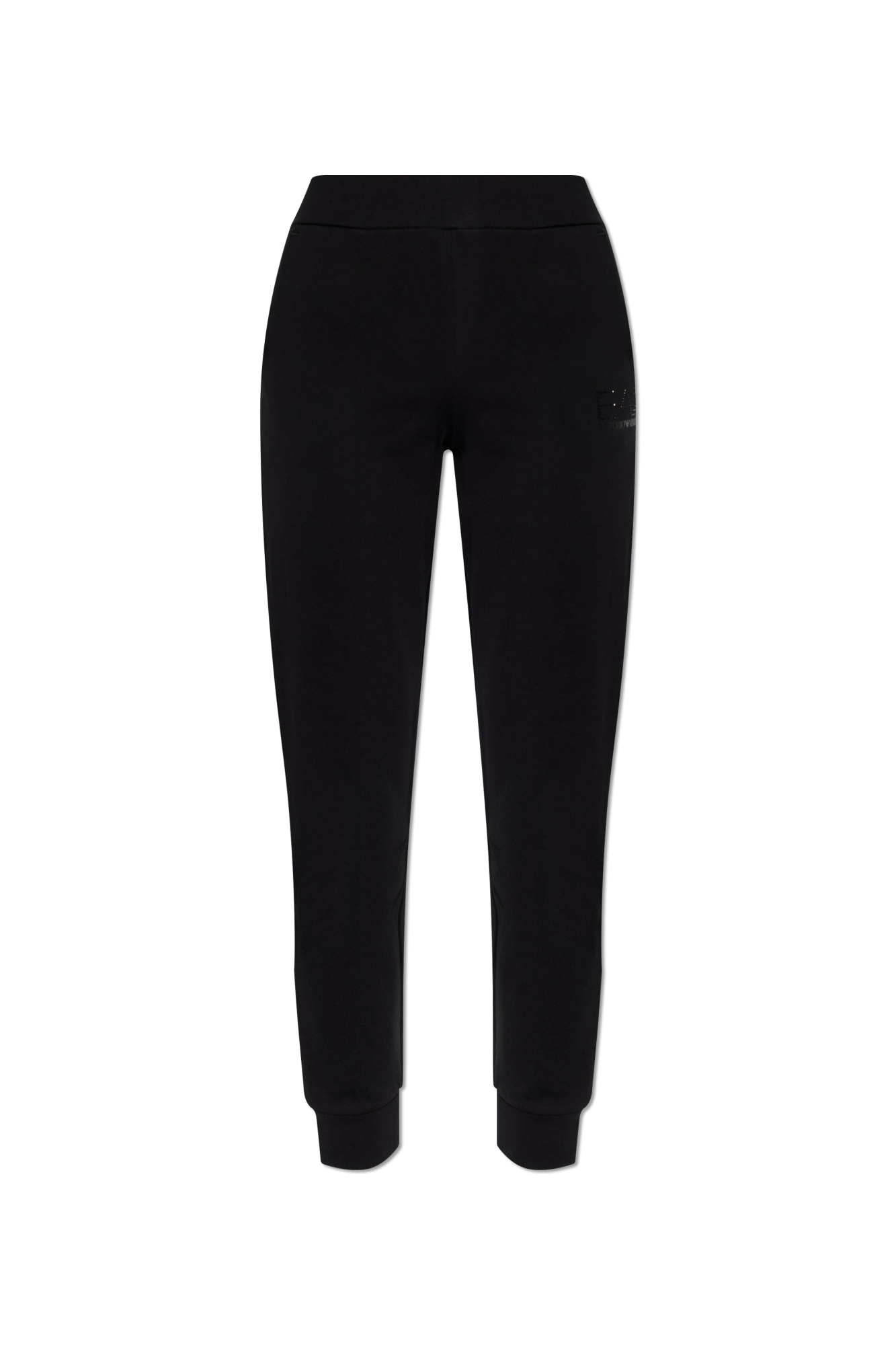 EA7 Emporio Armani Spodnie Dresowe Z Logo, Kobiety, Czarny
