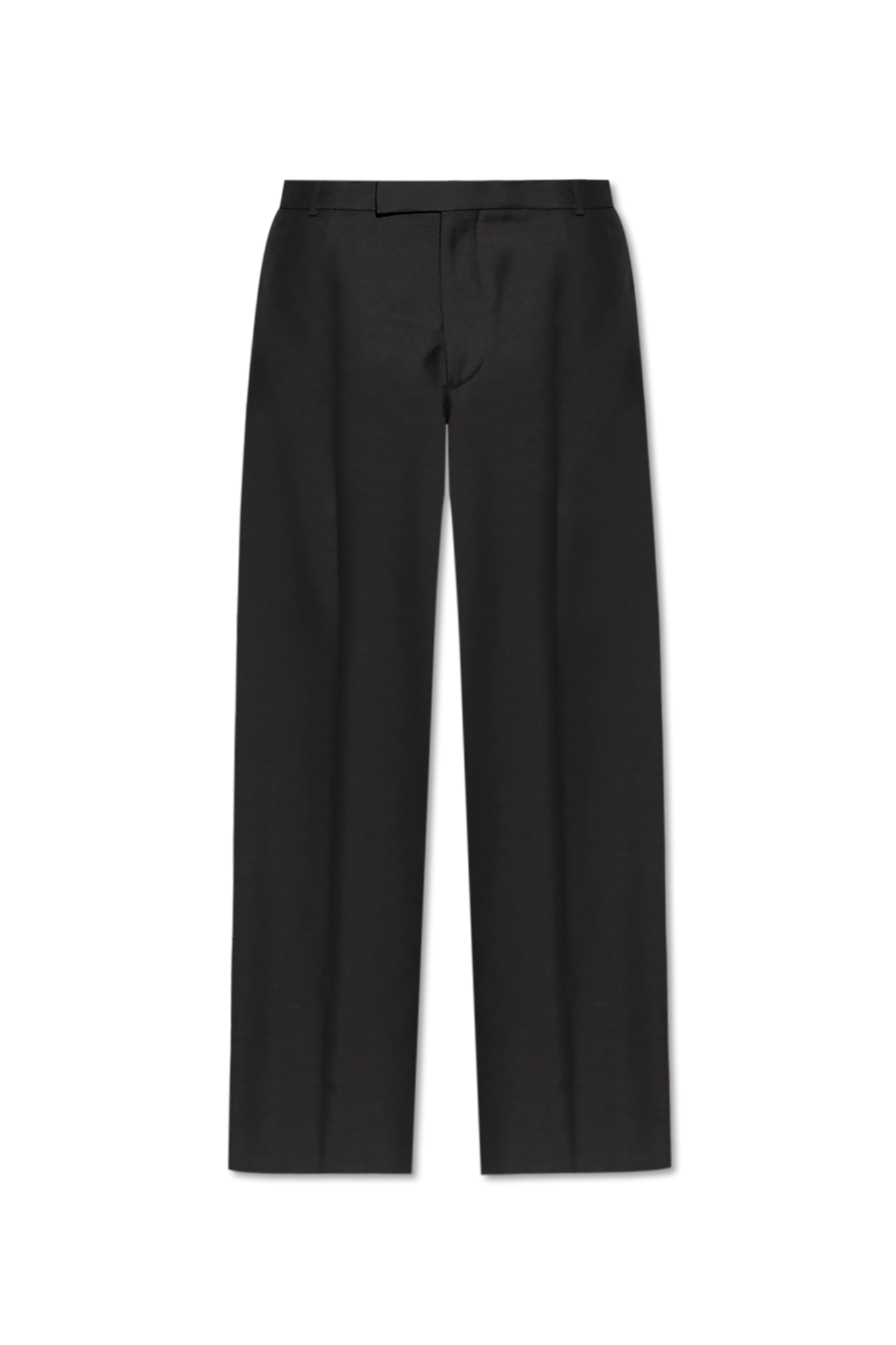 Alexander McQueen Spodnie W Kant, Mężczyźni, Czarny