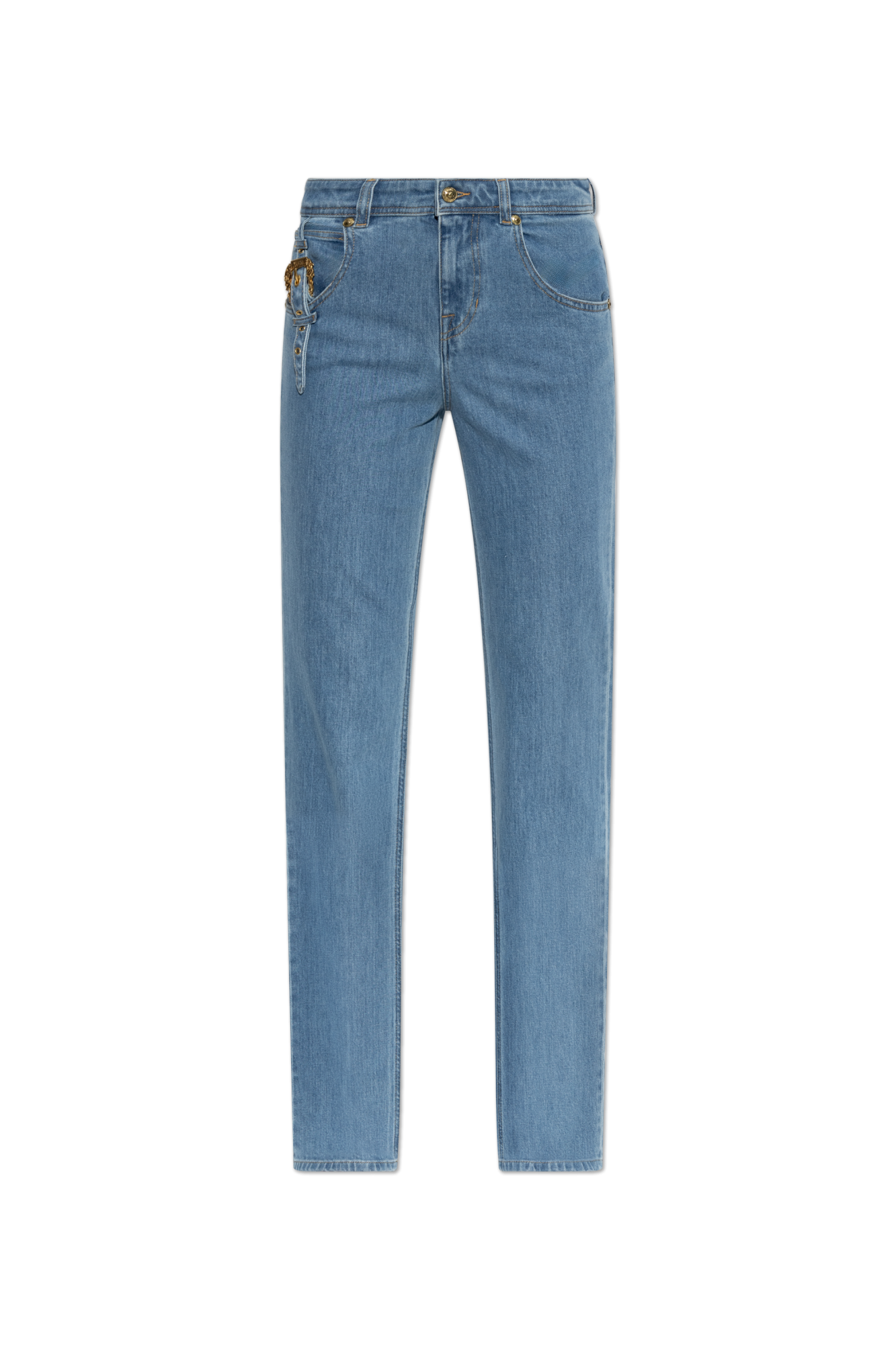 Versace Jeans Couture Jeansy Typu `Slim Fit`, Kobiety, Niebieski