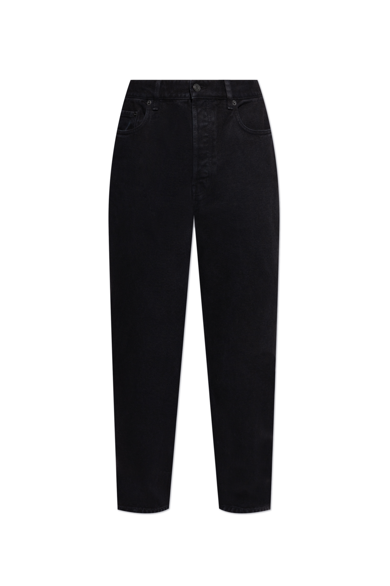 Saint Laurent Jeansy Z Lekko Zwężanymi Nogawkami, Mężczyźni, Czarny