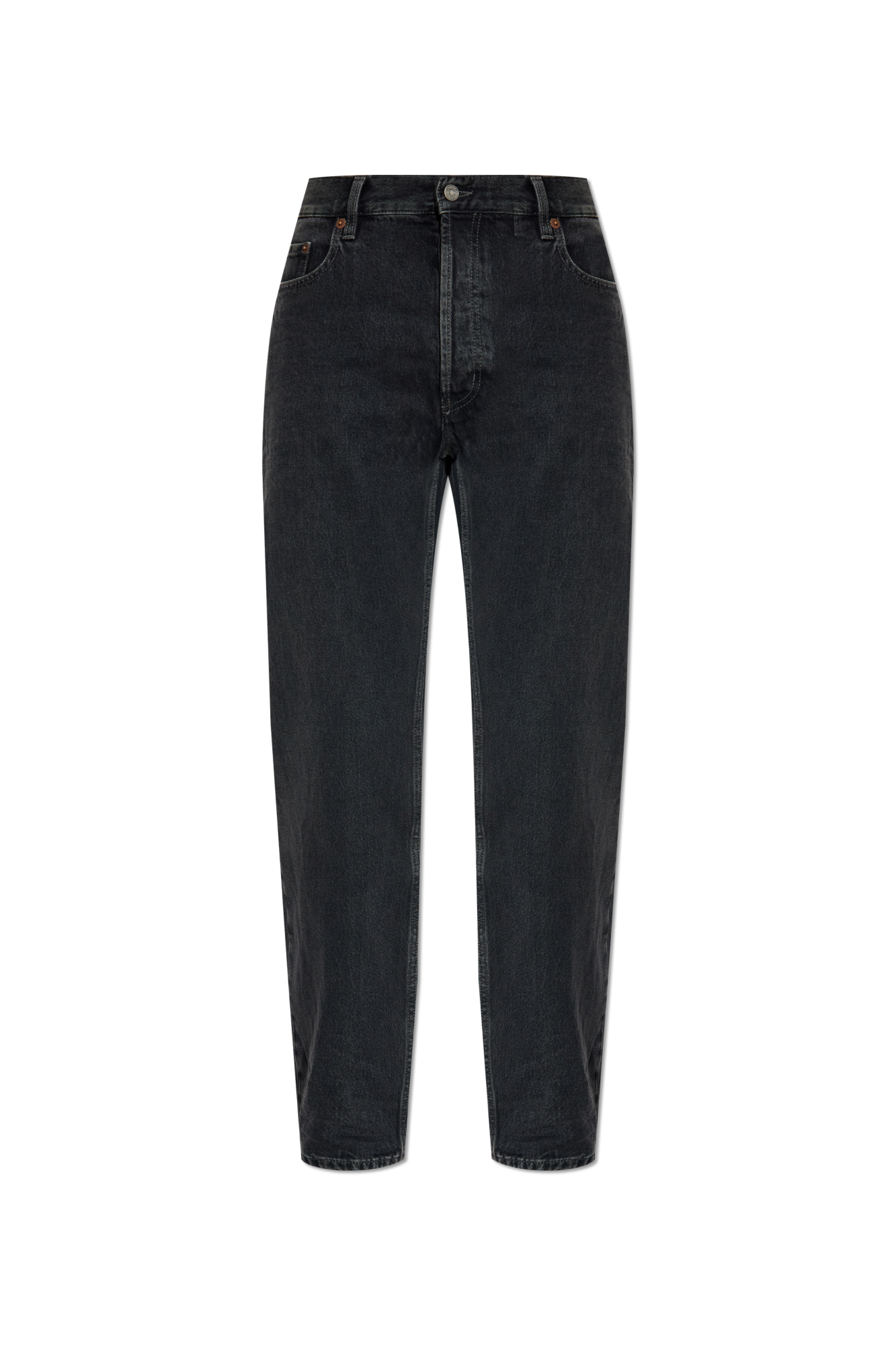Saint Laurent Jeansy O Kroju ‘straight’, Mężczyźni, Szary