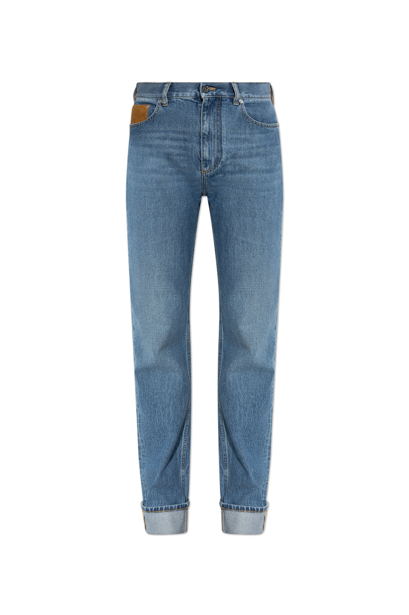 Bottega Veneta Jeansy Z Wysokim Stanem, Kobiety, Niebieski