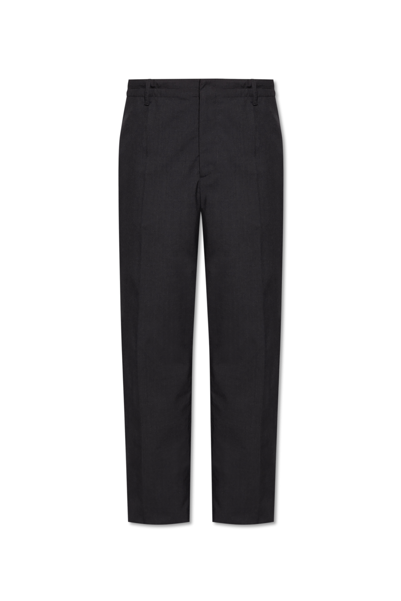 Bottega Veneta Wełniane Spodnie W Kant, Mężczyźni, Czarny