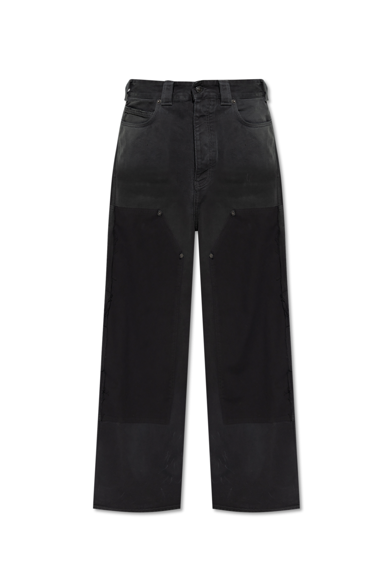 Balenciaga Jeansy Z Szerokimi Nogawkami, Mężczyźni, Czarny