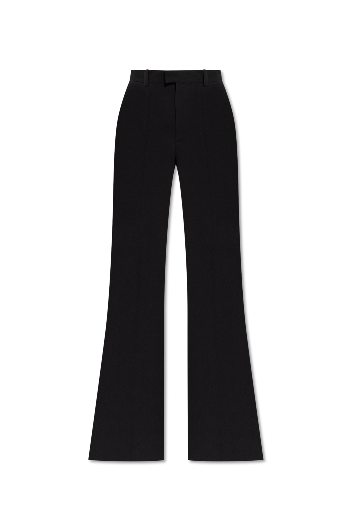 Balenciaga Spodnie Z Rozszerzanymi Nogawkami W Kant, Kobiety, Czarny