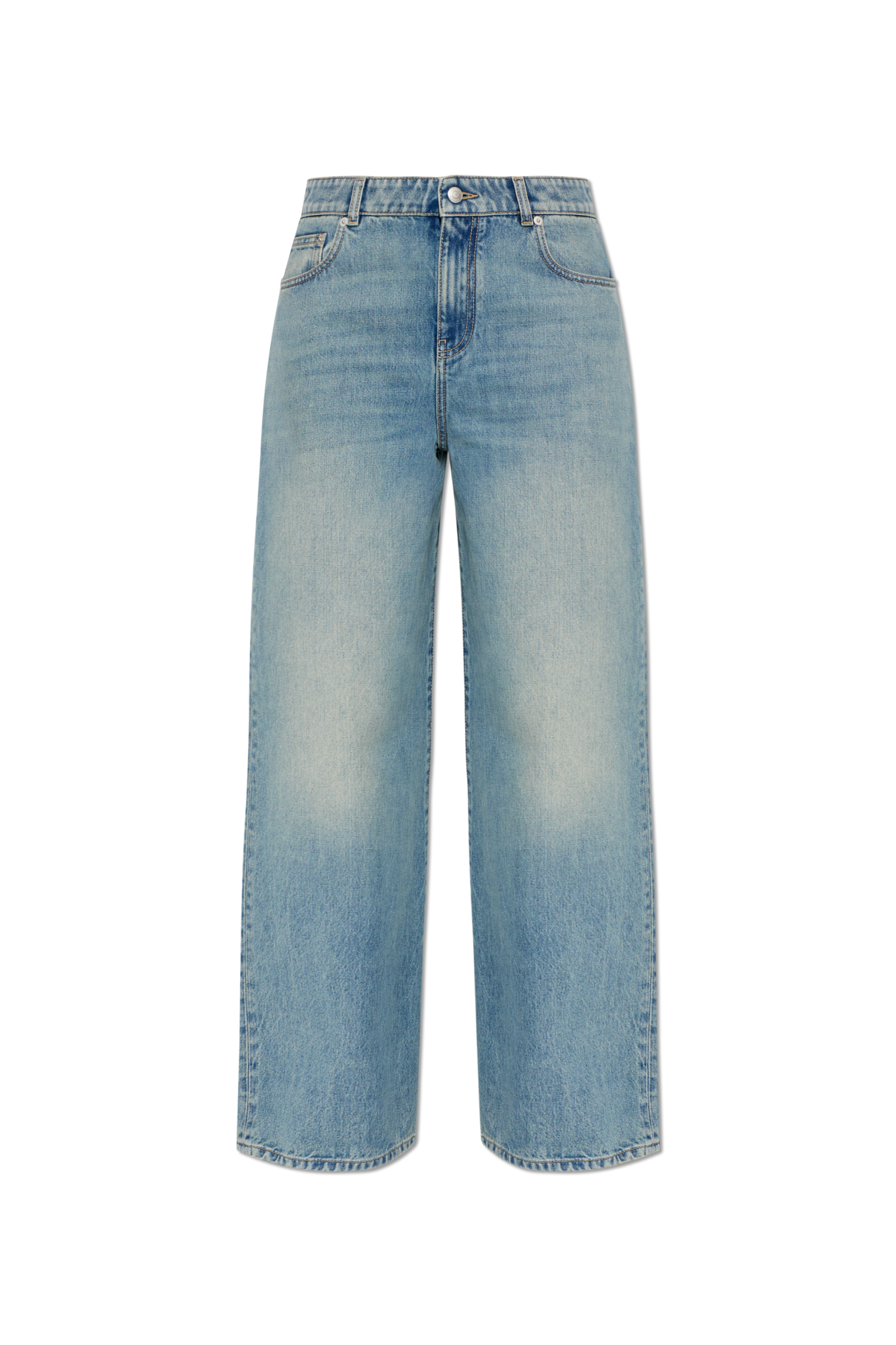 Alexander McQueen Jeansy Z Prostymi Nogawkami, Kobiety, Niebieski