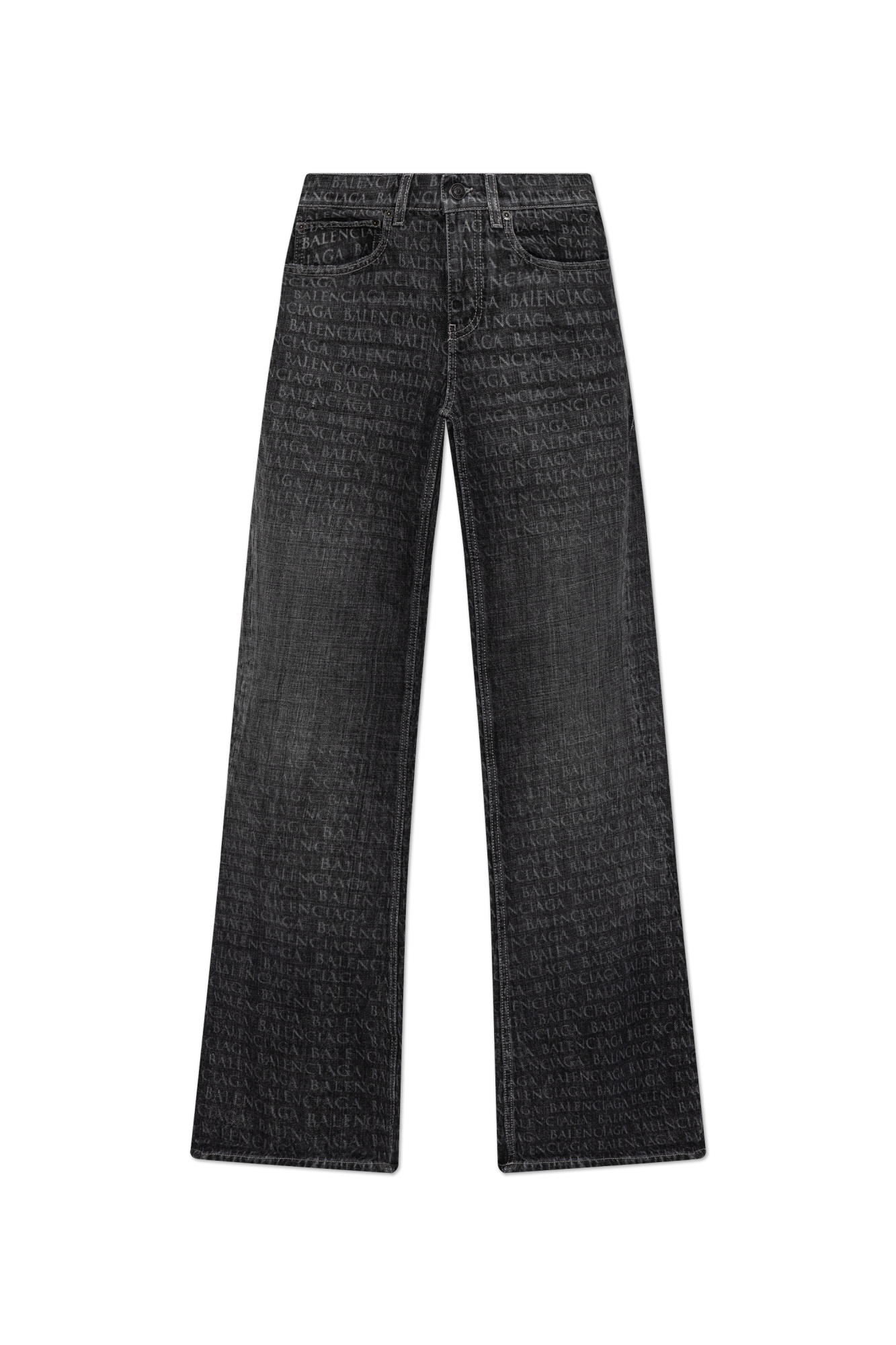 Balenciaga Jeansy Z Rozszerzanymi Nogawkami, Kobiety, Szary