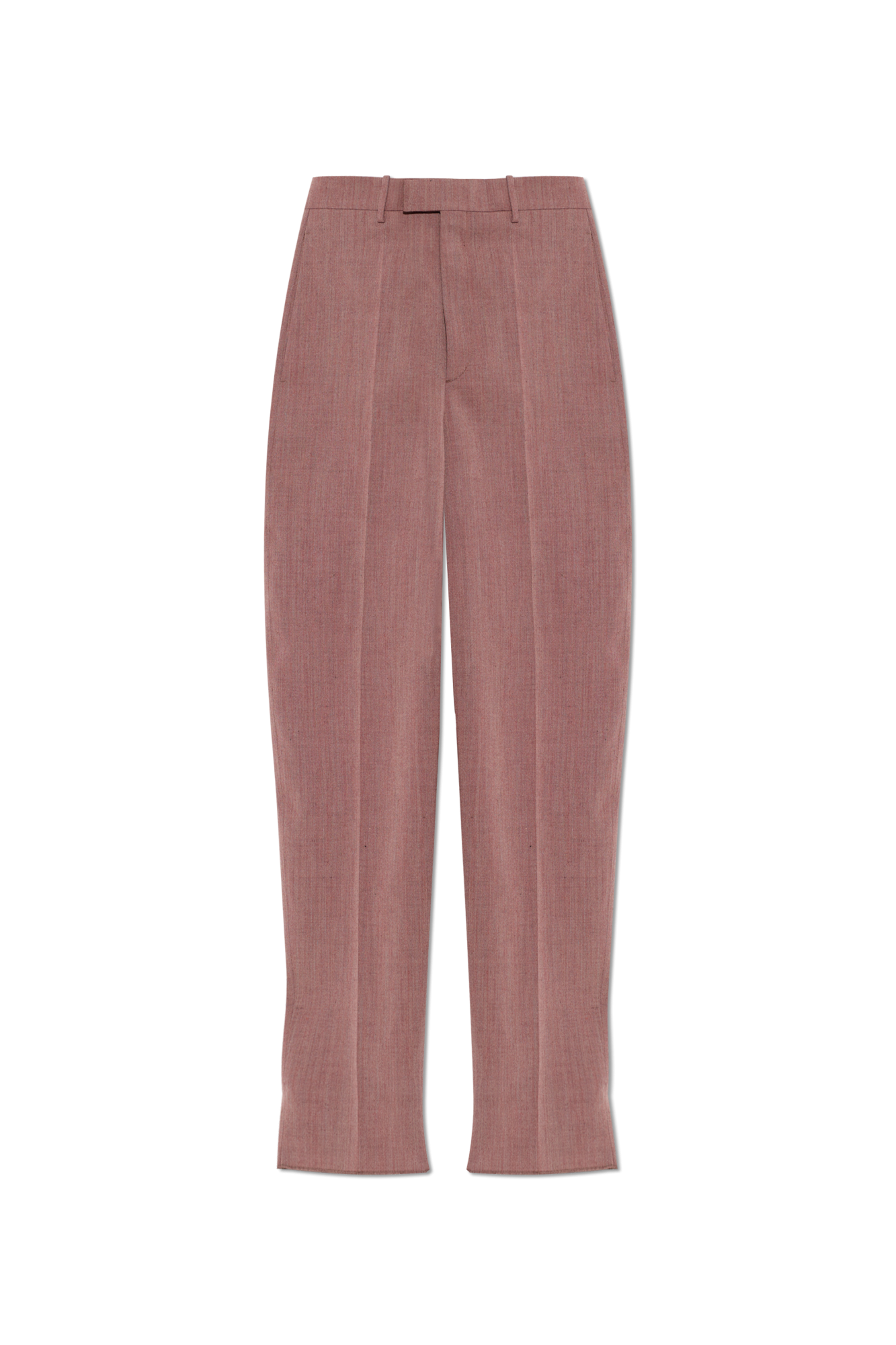 Bottega Veneta Spodnie W Kant, Kobiety, Różowy