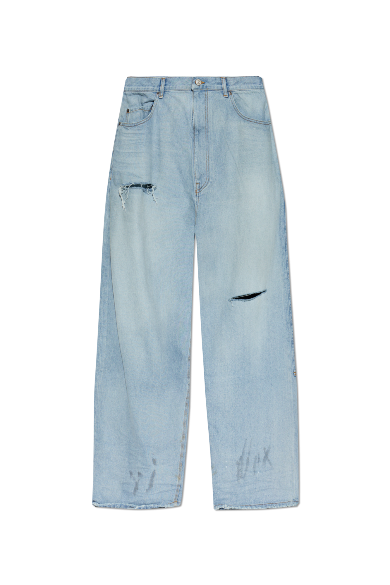 Balenciaga Jeansy Z Szerokimi Nogawkami, Mężczyźni, Niebieski