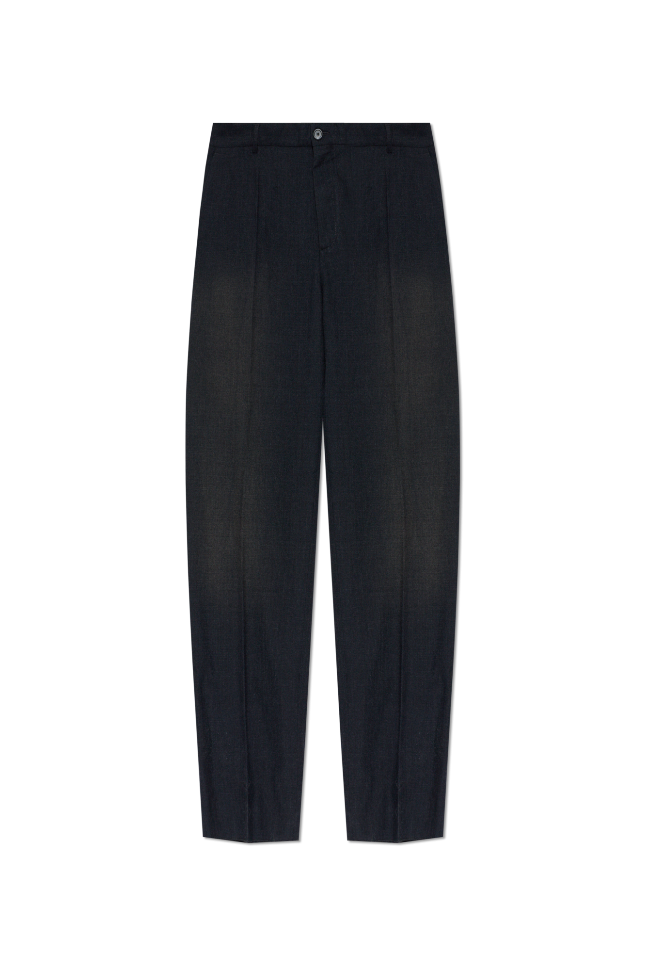 Balenciaga Wełniane Spodnie W Kant, Mężczyźni, Czarny