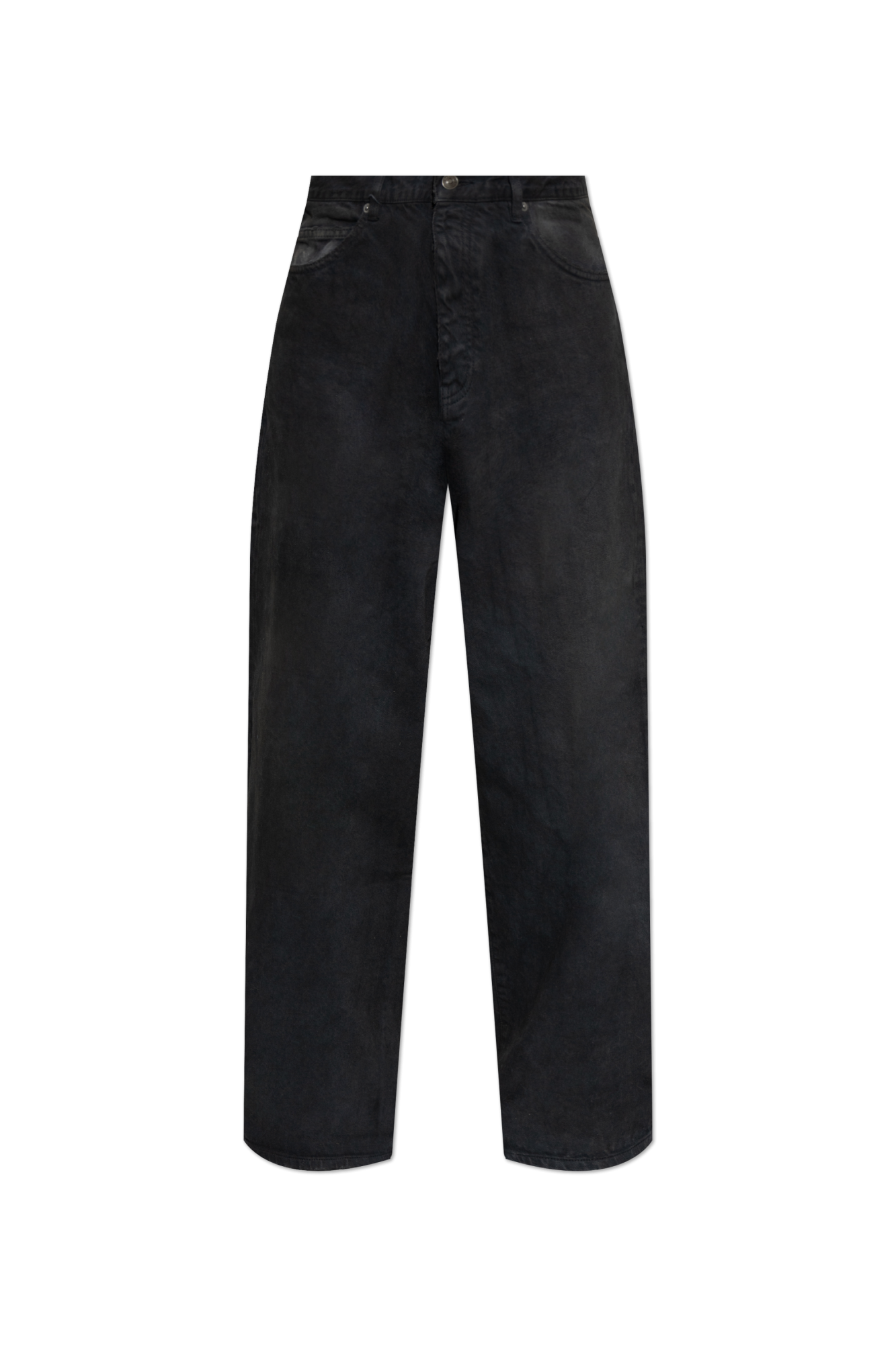 Balenciaga Jeansy Z Szerokimi Nogawkami, Mężczyźni, Czarny