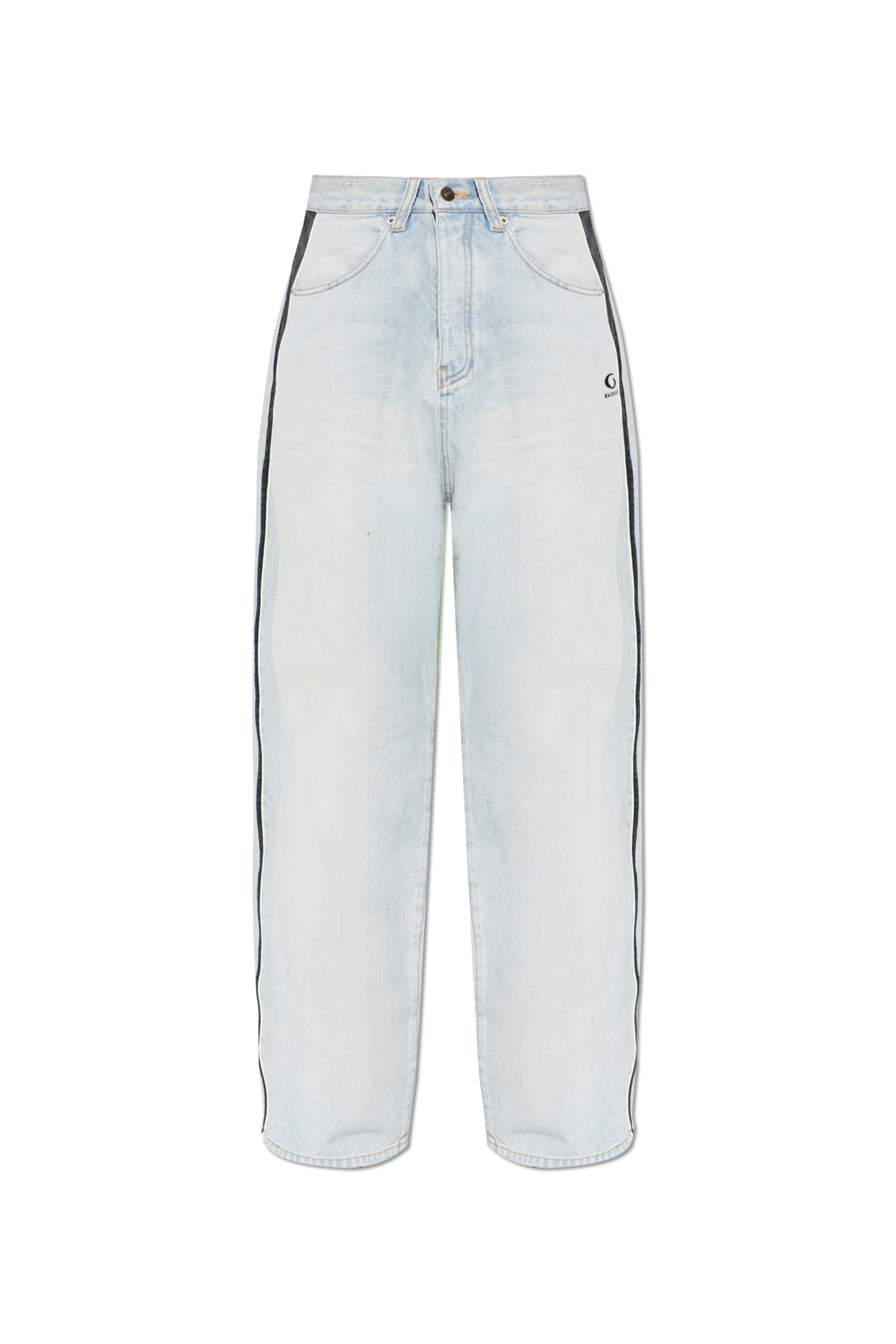 Balenciaga Jeansy Z Szerokimi Nogawkami, Mężczyźni, Jasnoniebieski