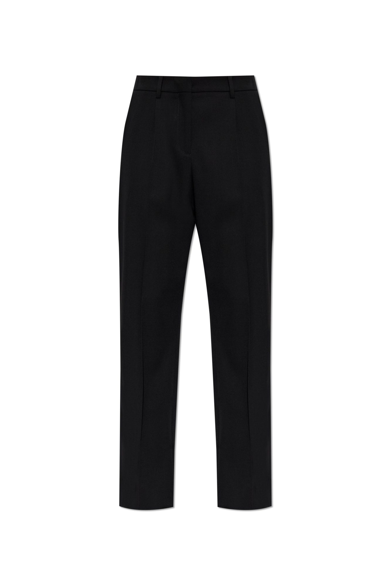 Balenciaga Wełniane Spodnie, Kobiety, Czarny