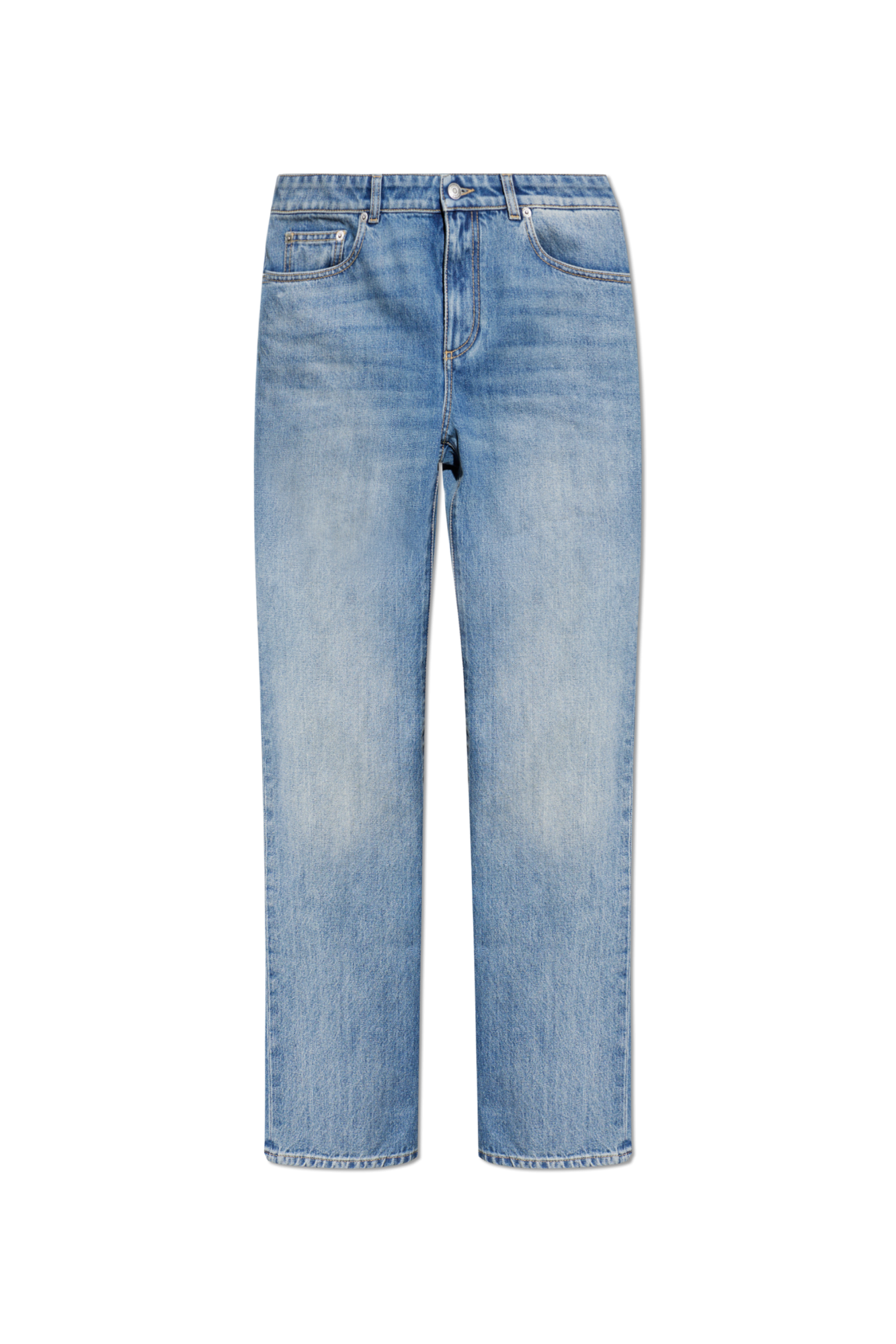 Alexander McQueen Jeansy Z Nogawkami O Prostym Kroju, Kobiety, Niebieski
