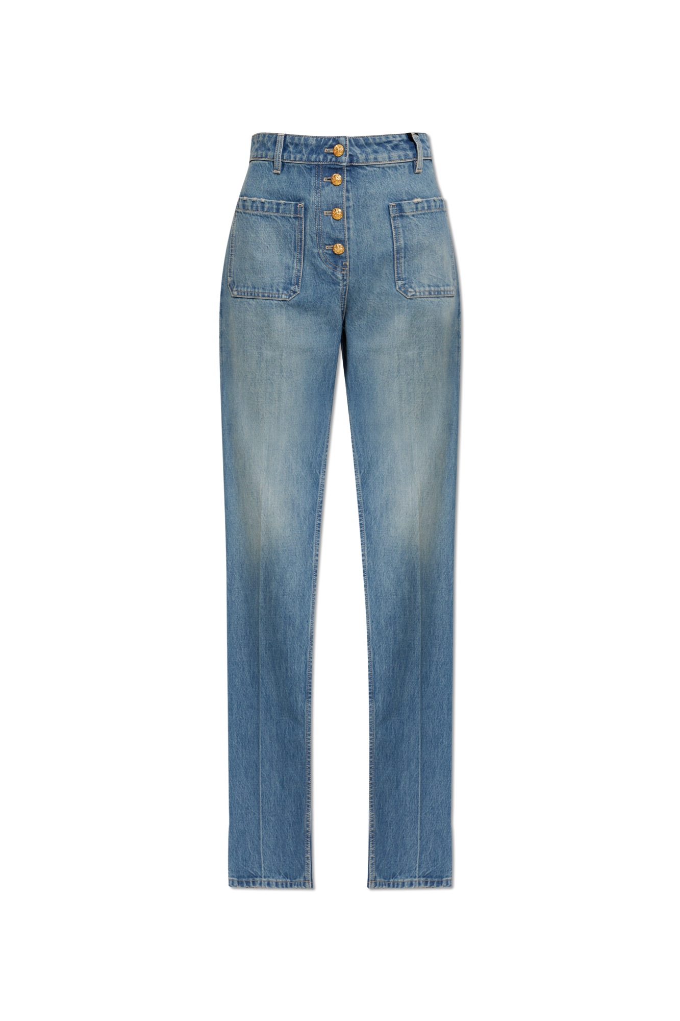 Valentino Garavani Jeansy Z Wysokim Stanem, Kobiety, Niebieski