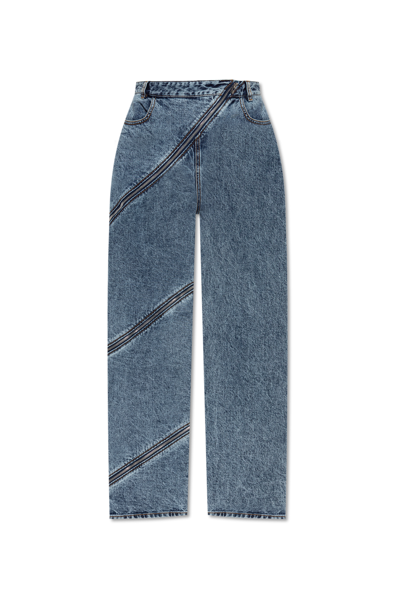 Alaïa Jeansy `Spiral`, Kobiety, Niebieski