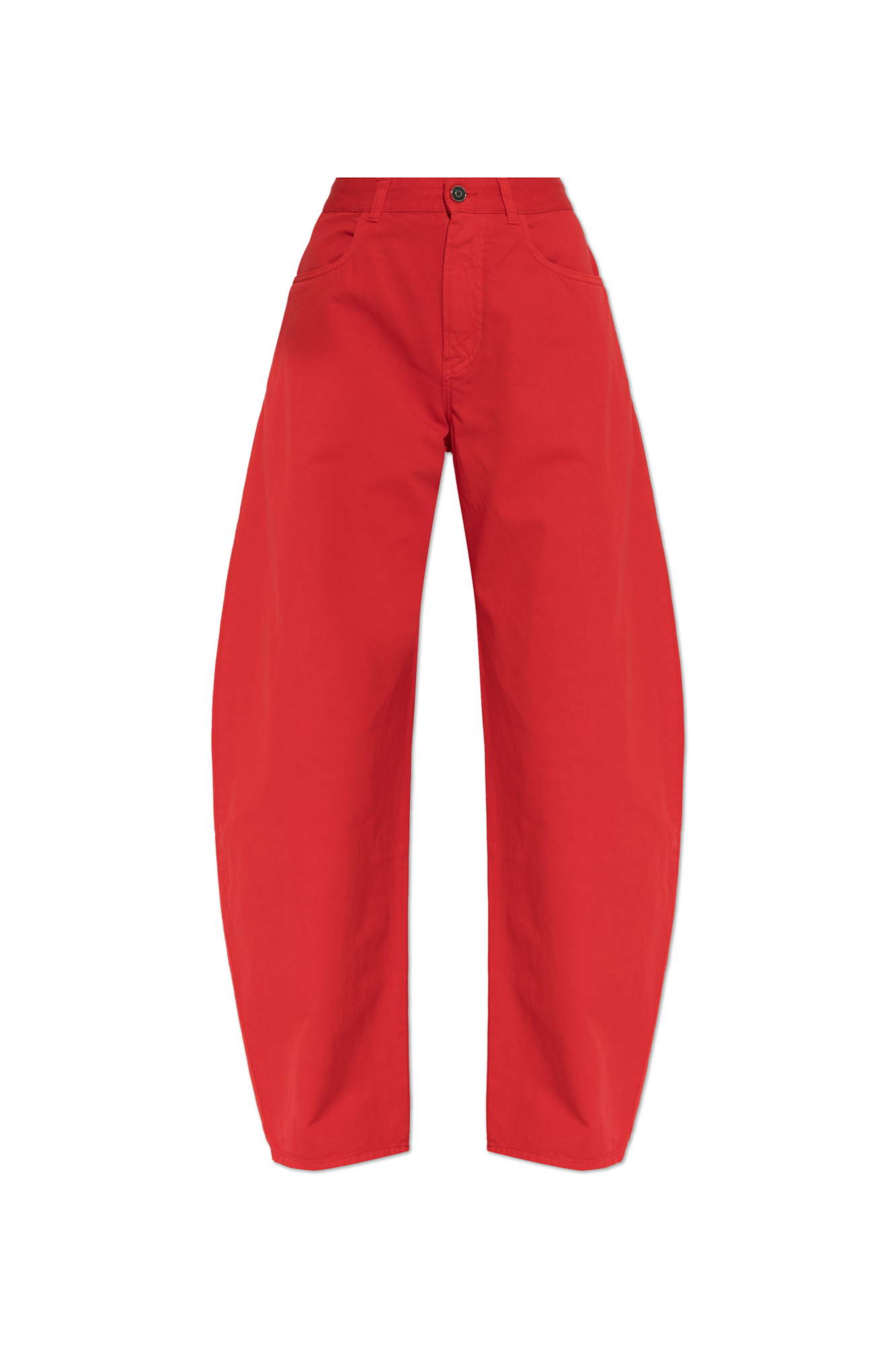 Alaïa Jeansy Z Szerokimi Nogawkami, Kobiety, Czerwony