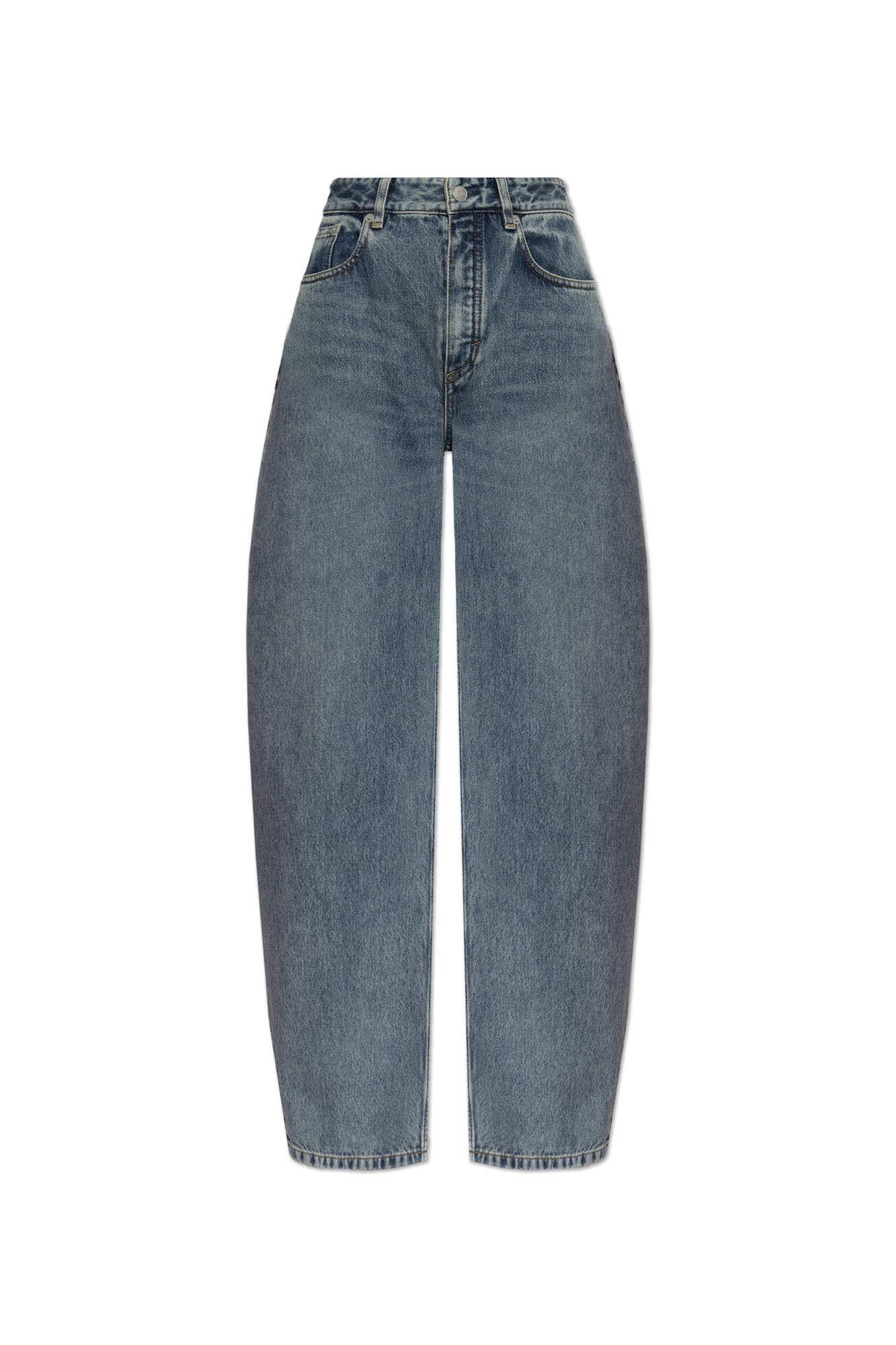 Alaïa Jeansy Z Szerokimi Nogawkami, Kobiety, Niebieski