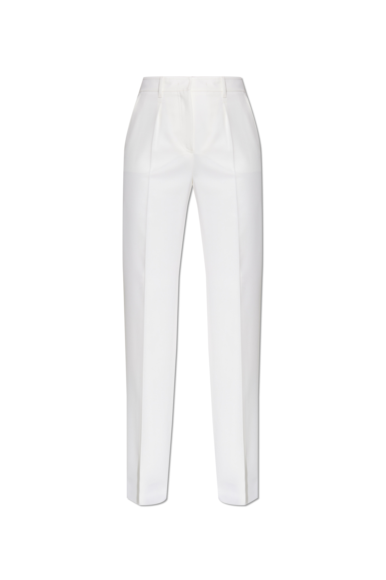 Max Mara Spodnie W Kant `Adige`, Kobiety, Biały
