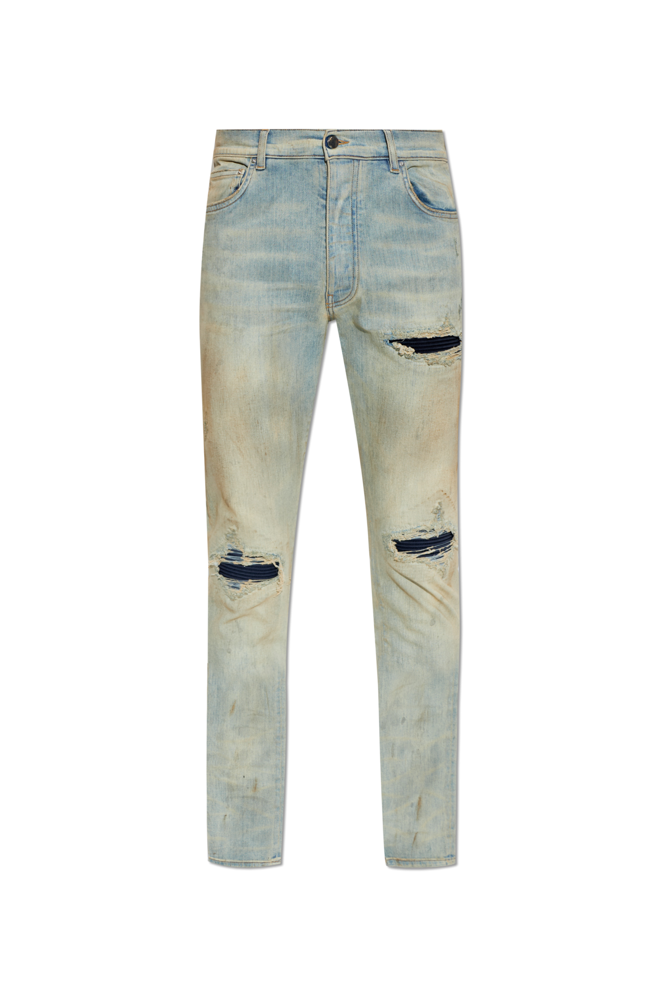 Amiri Jeansy Z Efektem ‘vintage’, Mężczyźni, Niebieski