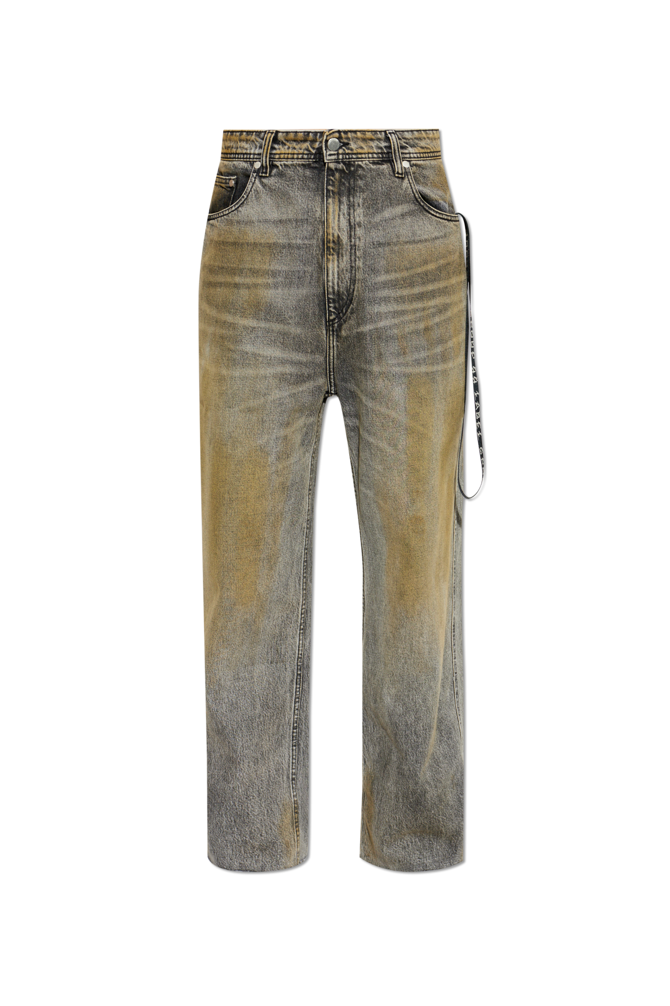 44 Label Group Jeansy Z Efektem `vintage`, Mężczyźni, Szary