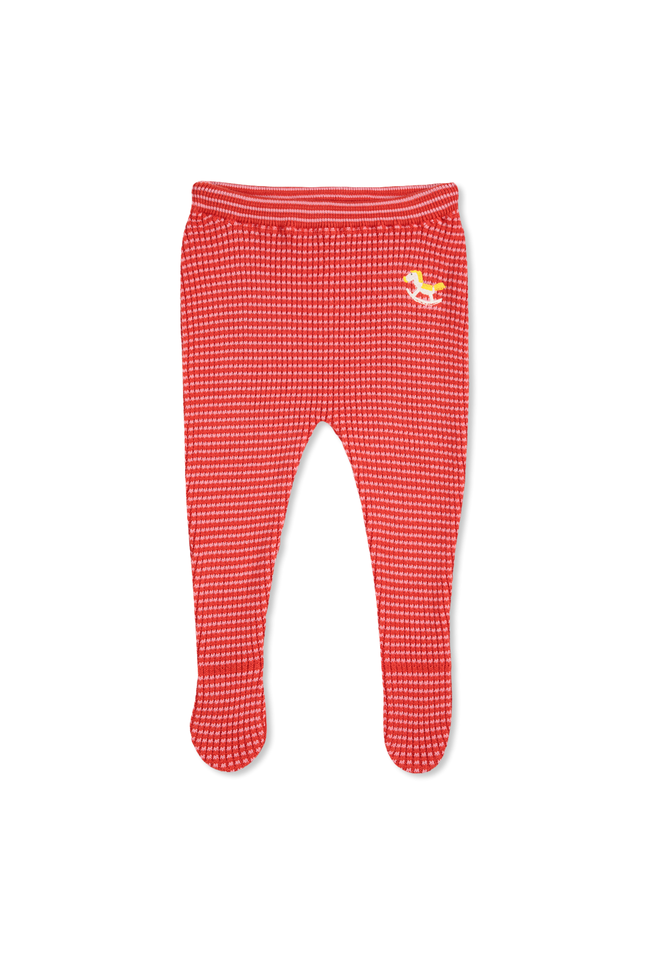 Bobo Choses Spodnie Z Krytymi Stopkami, Unisex, Czerwony