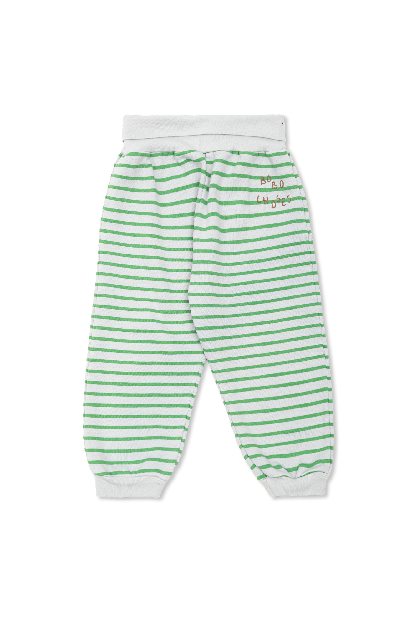 Bobo Choses Bawełniane Spodnie W Paski, Unisex, Szary