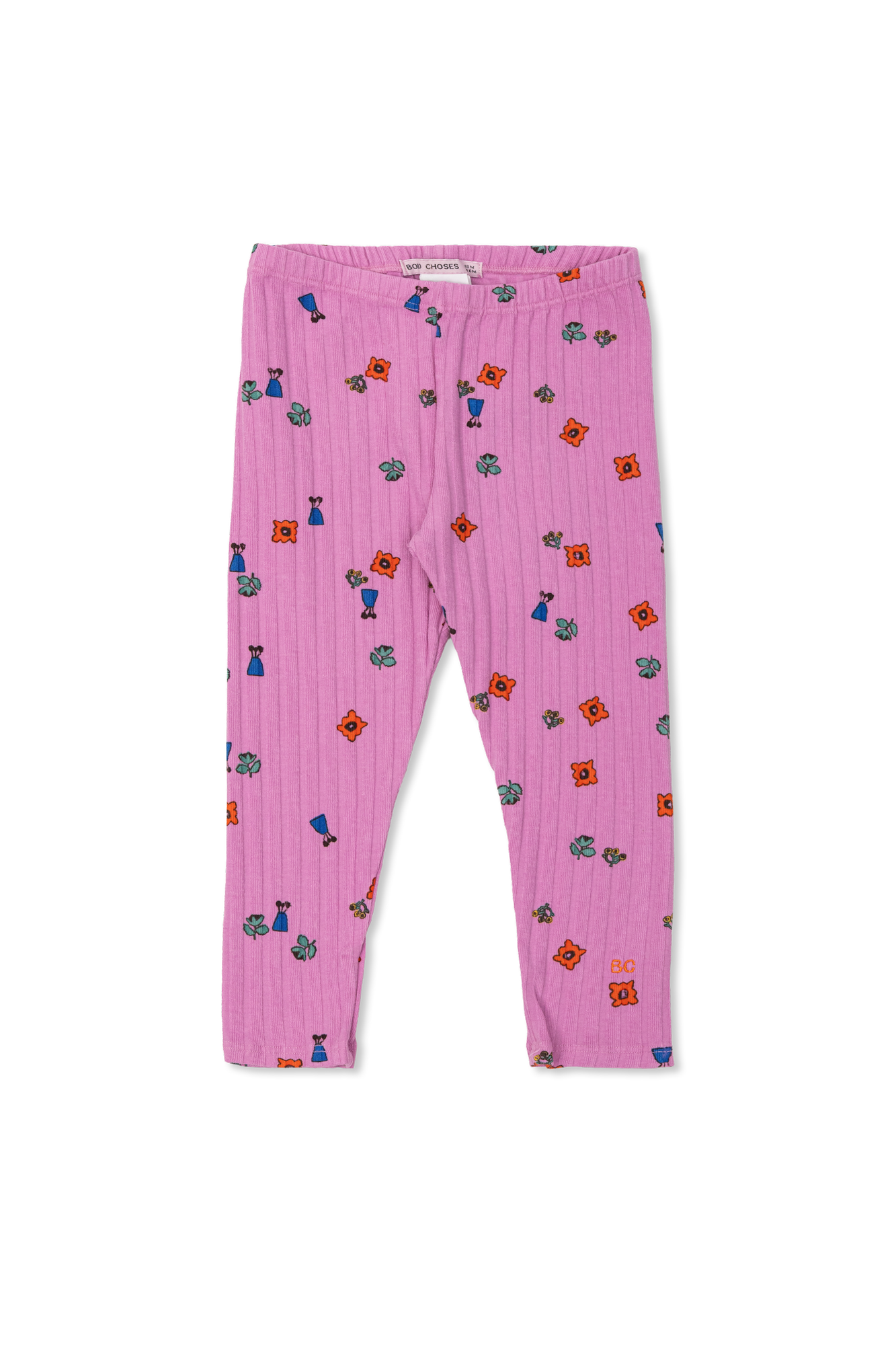Bobo Choses Bawełniane Leginsy Z Nadrukiem, Unisex, Różowy