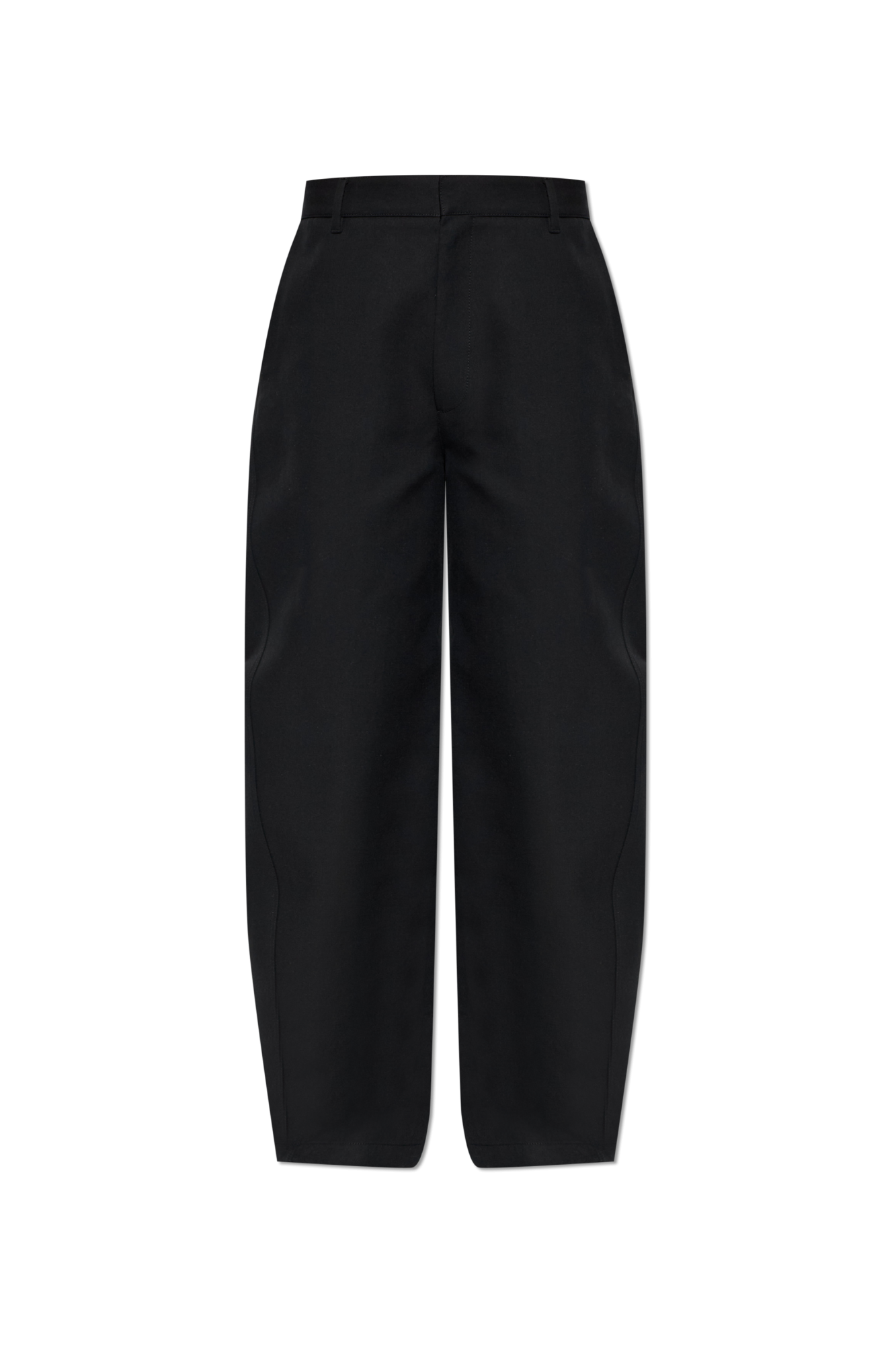 Givenchy Bawełniane Spodnie Z Naszywką Z Logo, Mężczyźni, Czarny