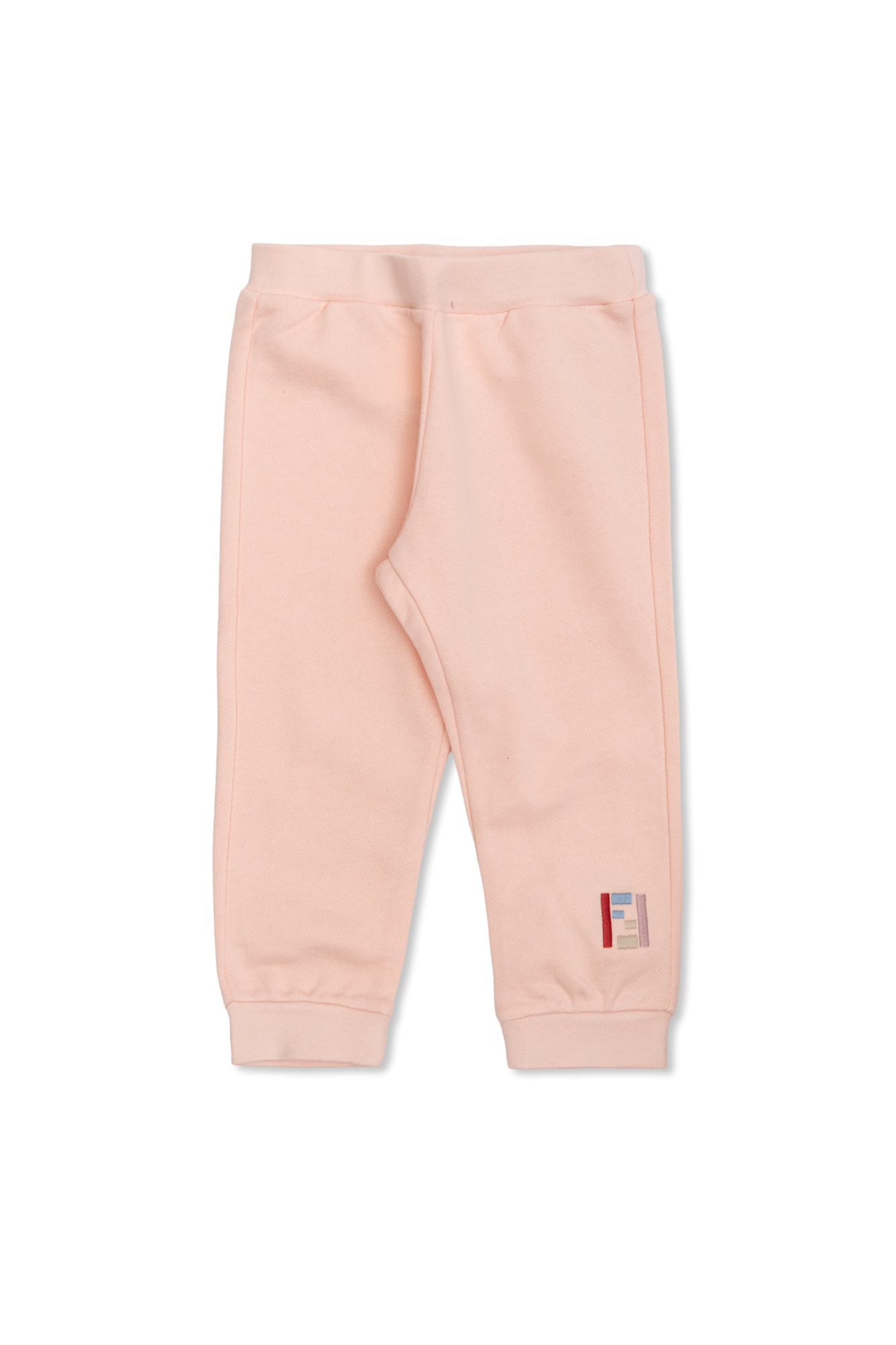 Fendi Kids Spodnie Dresowe Z Logo, Unisex, Różowy