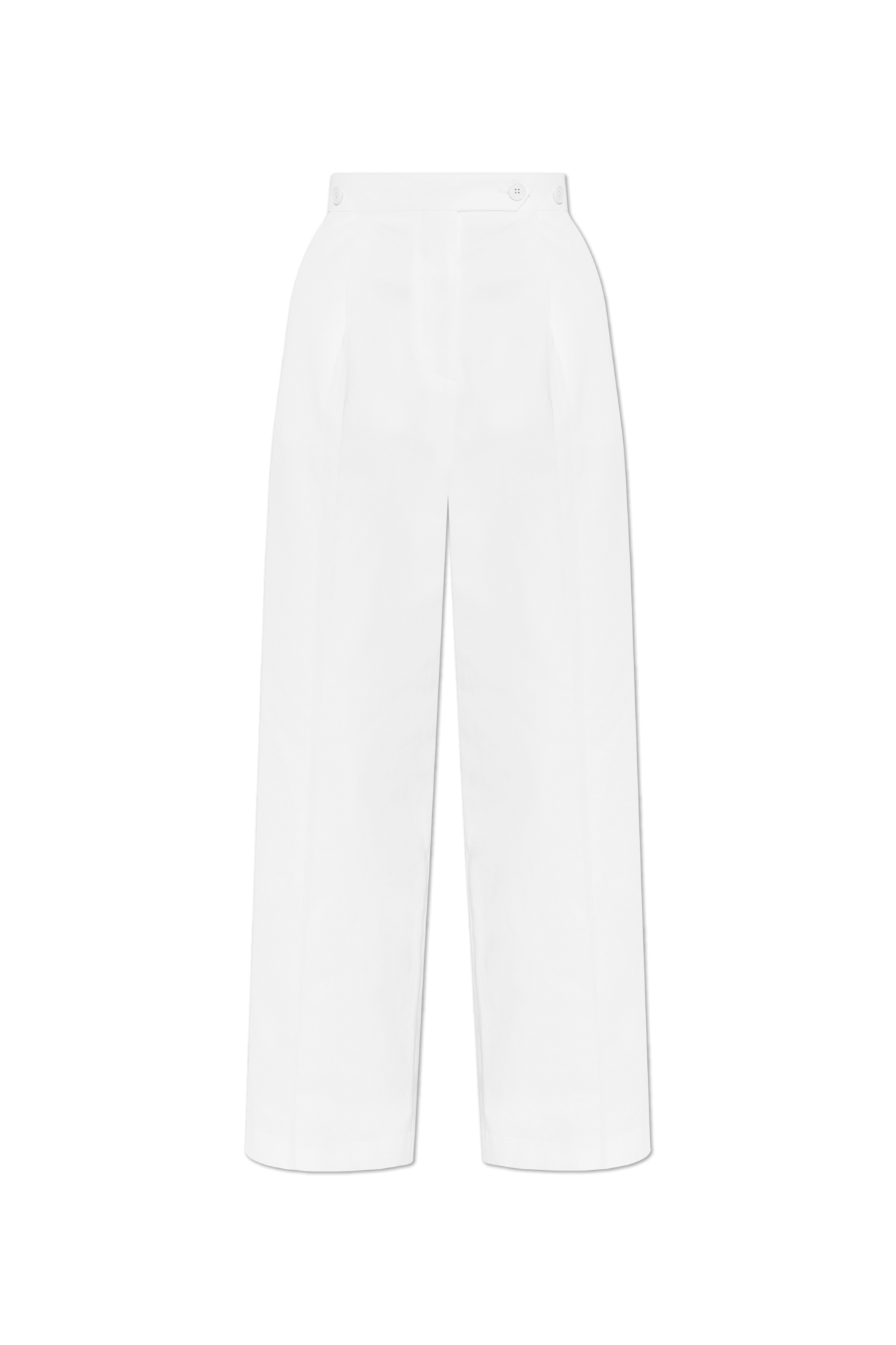 Givenchy Spodnie Z Zakładami, Kobiety, Biały
