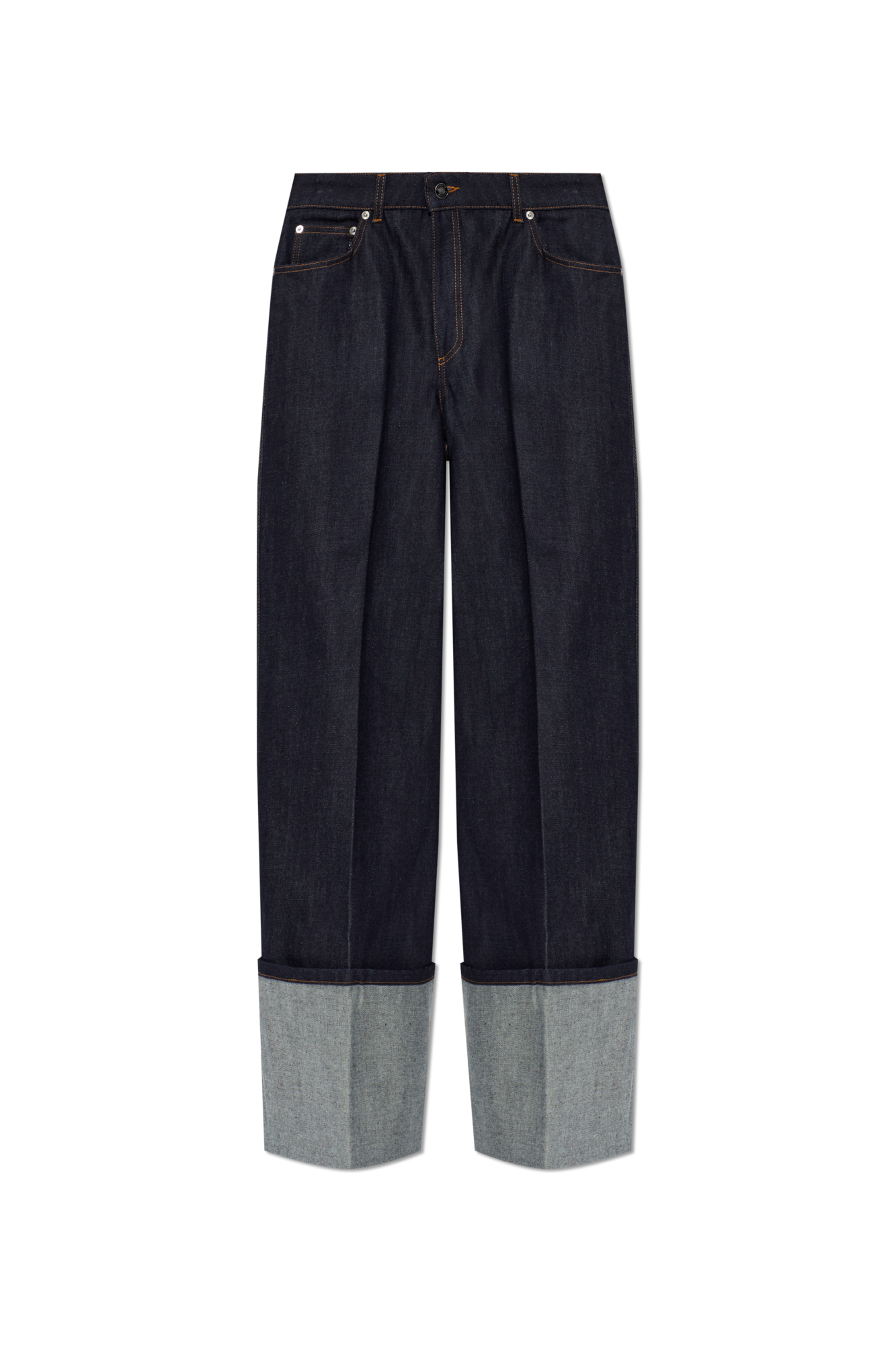 Givenchy Jeansy Z Szerokimi Nogawkami, Kobiety, Granatowy