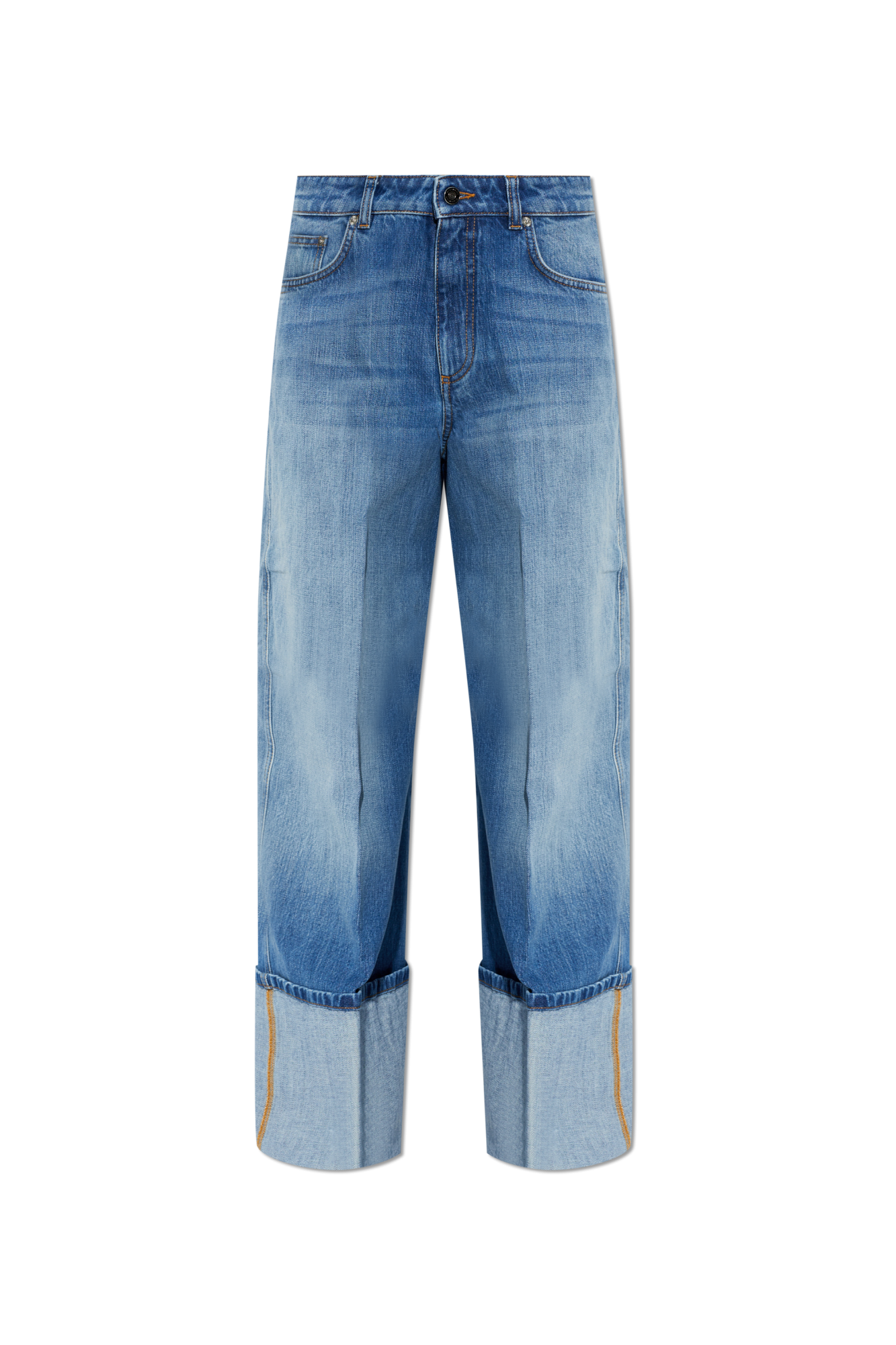 Givenchy Jeansy Z Szerokimi Nogawkami, Kobiety, Niebieski