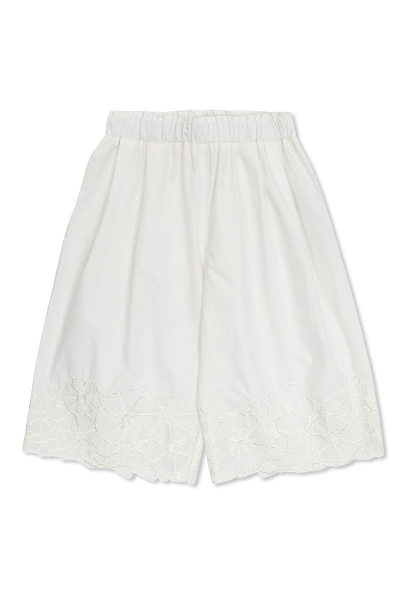 Chloé Kids Szorty Z Motywem Kwiatowym, Unisex, Biały