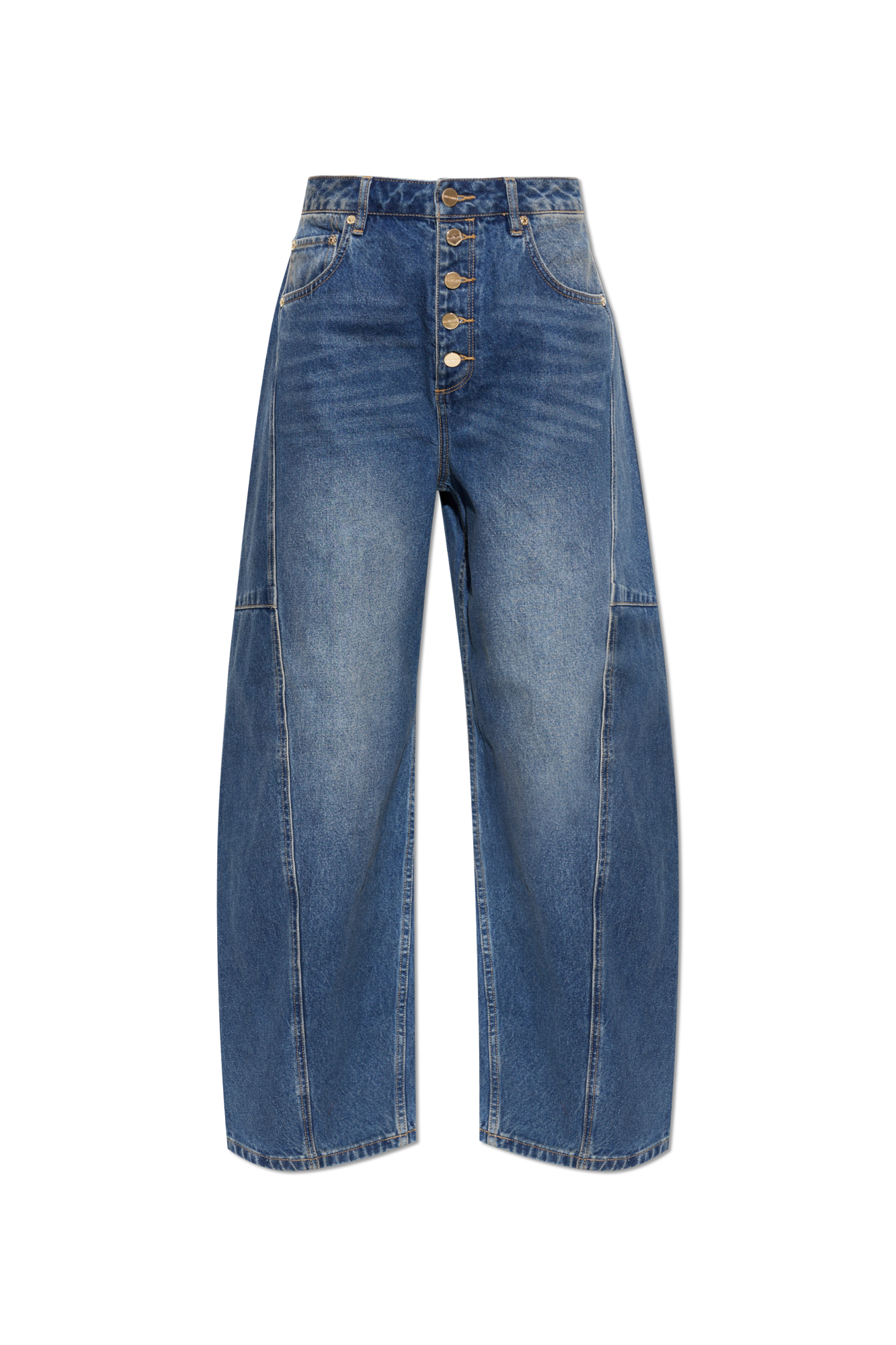 AllSaints Jeansy `Carter Button`, Kobiety, Niebieski