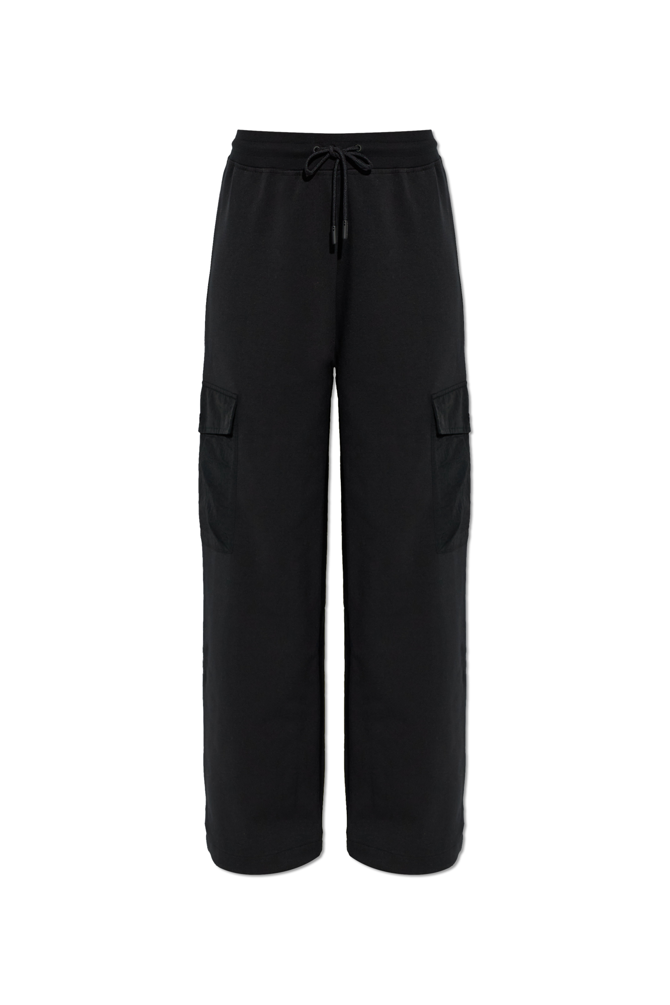 Woolrich Bawełniane Spodnie Z Kieszeniami Po Bokach, Kobiety, Czarny