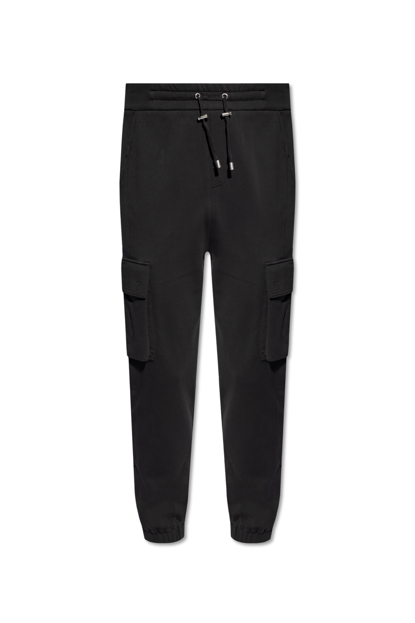 Balmain Spodnie Dresowe Typu ‘cargo’, Mężczyźni, Czarny